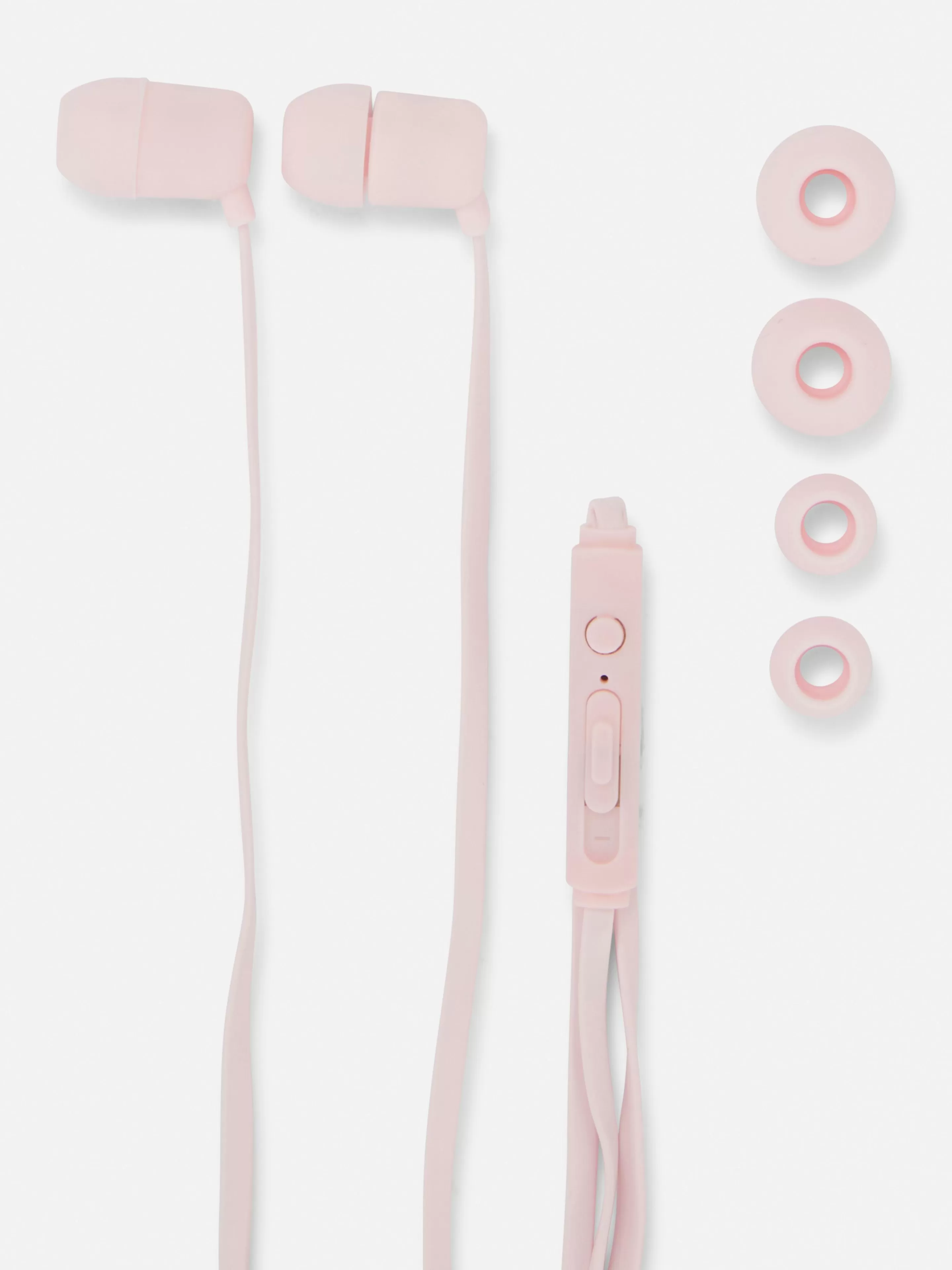 Auscultadores*Primark Auriculares Com Microfone Cor-de-rosa