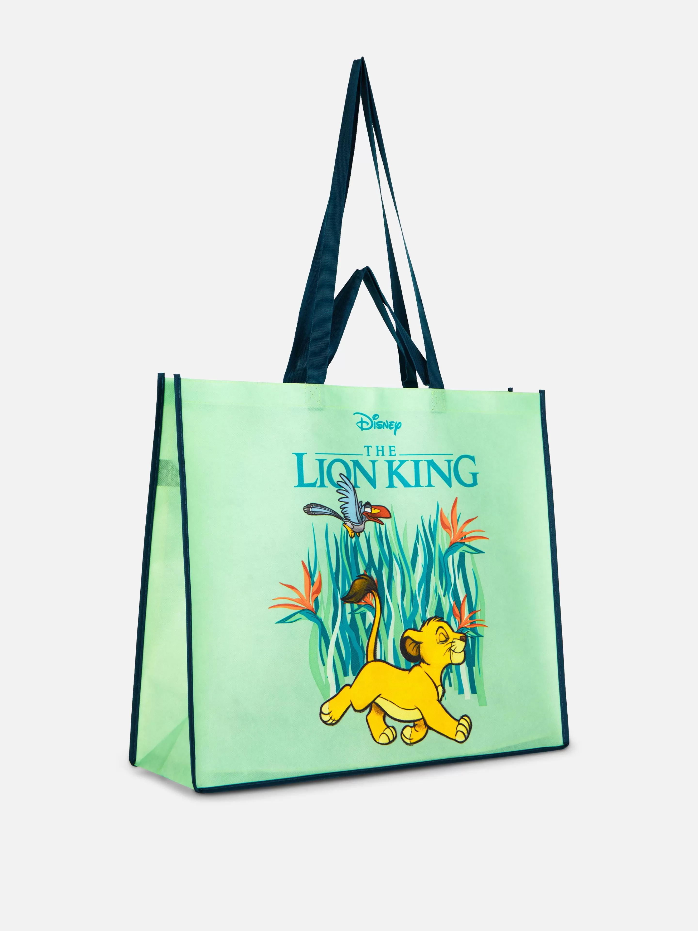 Acessórios De Viagem*Primark Bolsa Shopper Disney The Lion King 30.º Aniversário Extragrande Verde