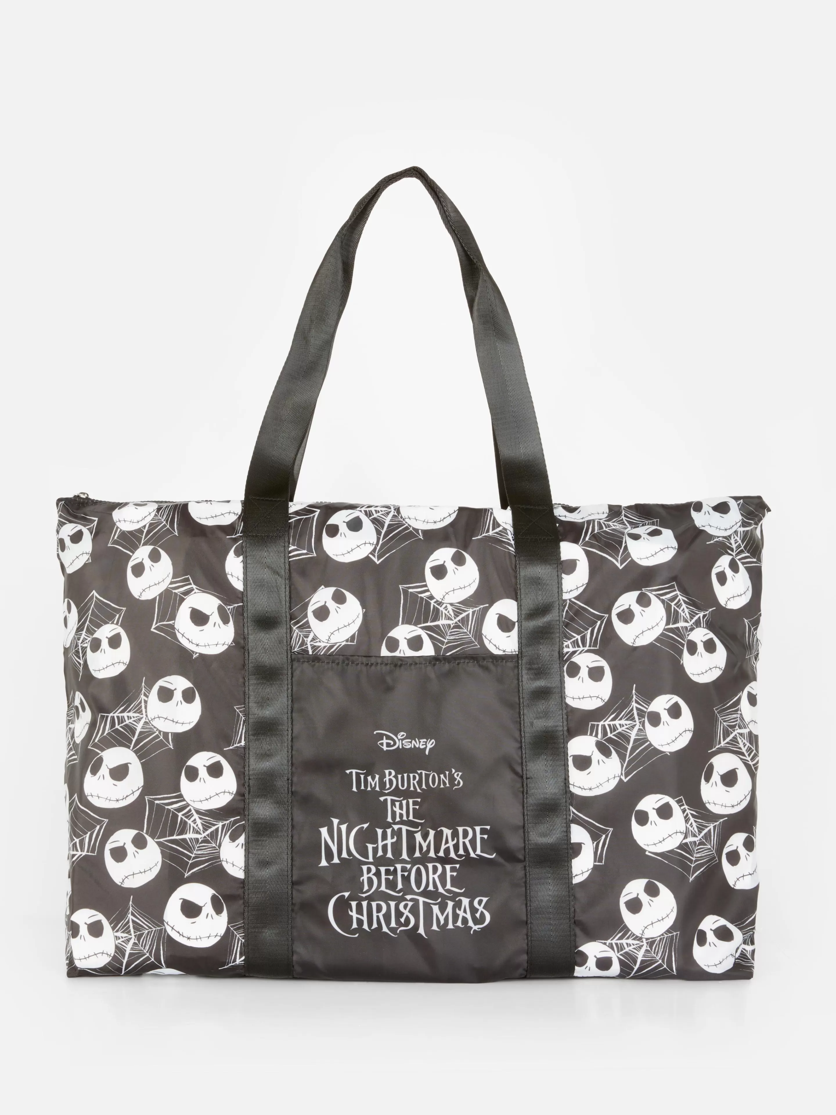 Malas E Carteiras*Primark Bolsa Shopper Dobrável Disney Tim Burton O Estranho Mundo De Jack Preto