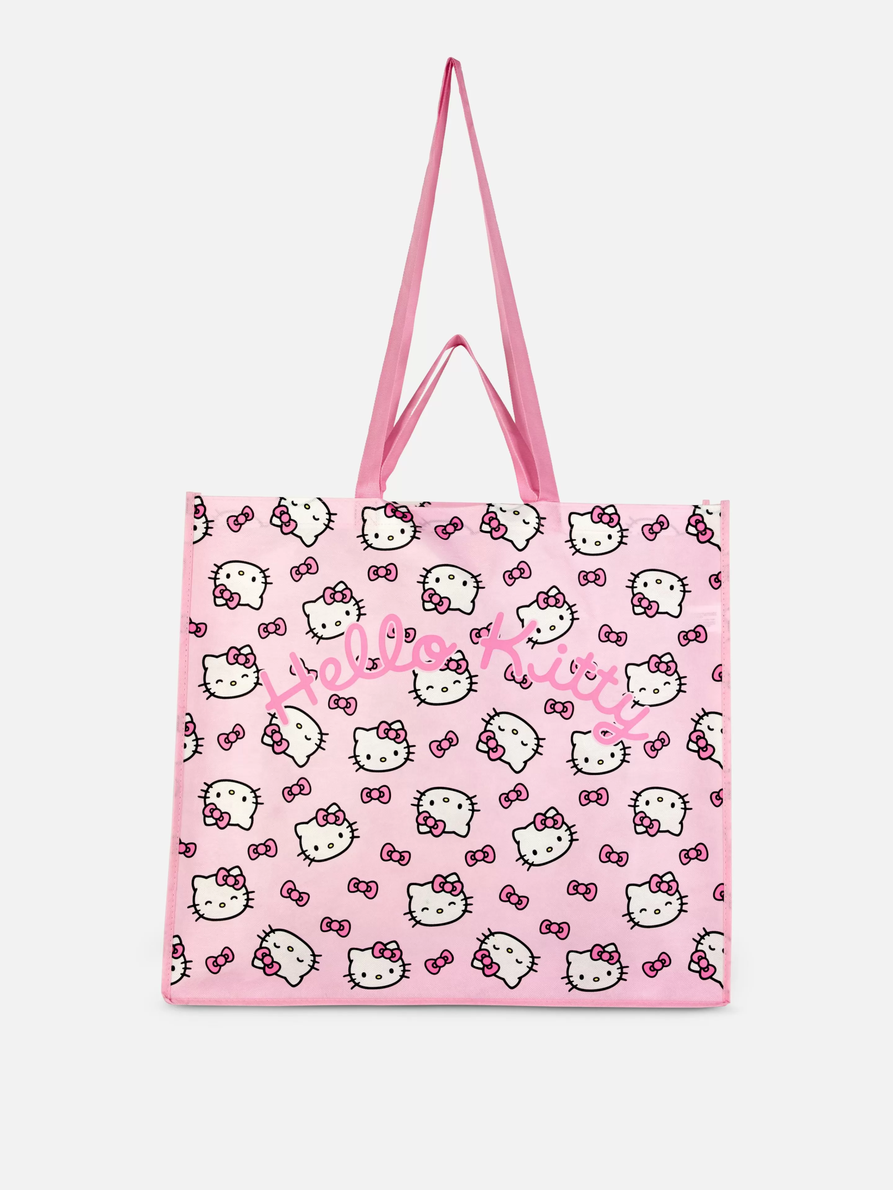 Acessórios De Viagem*Primark Bolsa Shopper Hello Kitty Extra Grande Cor-de-rosa