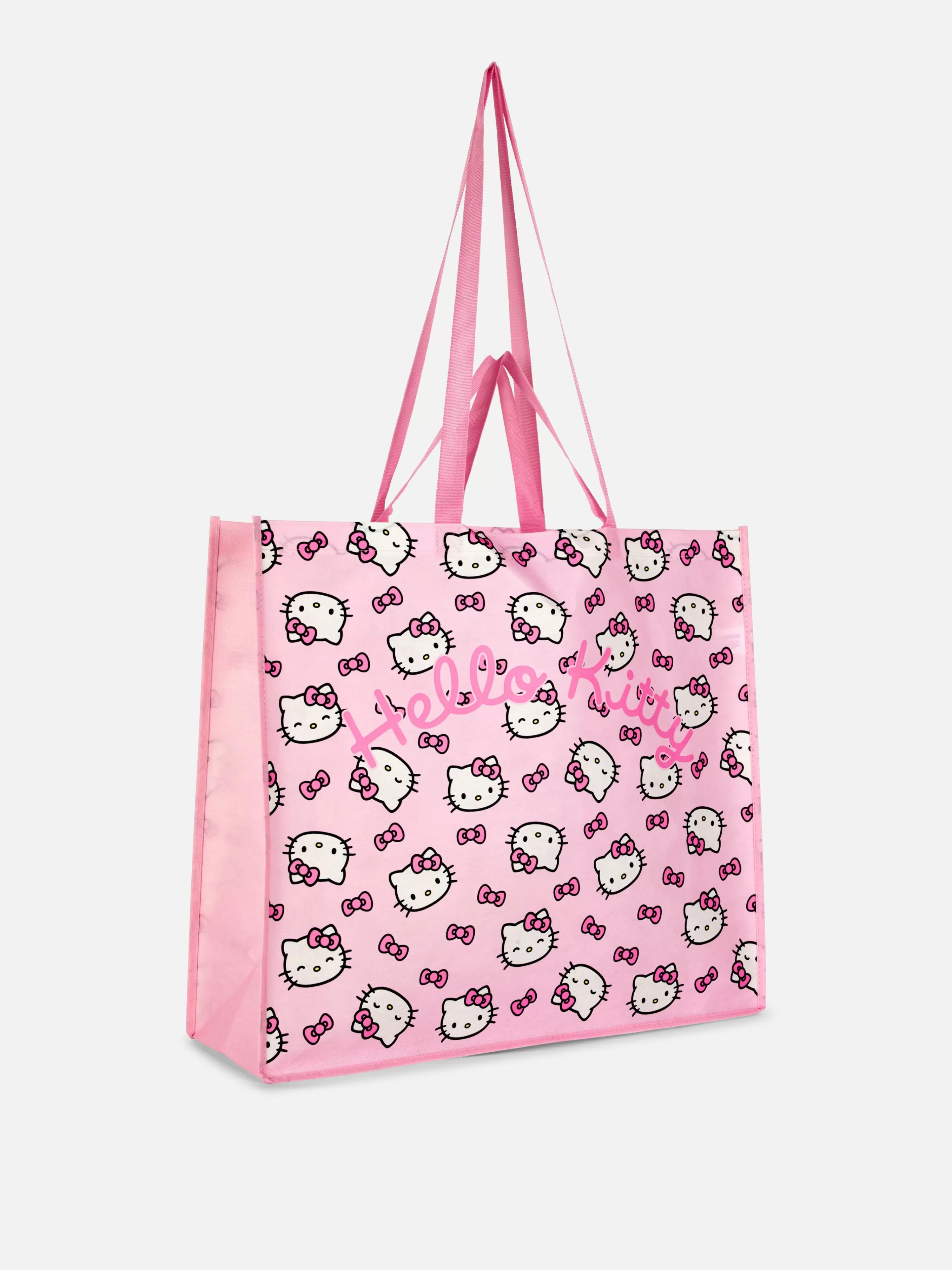 Acessórios De Viagem*Primark Bolsa Shopper Hello Kitty Extra Grande Cor-de-rosa