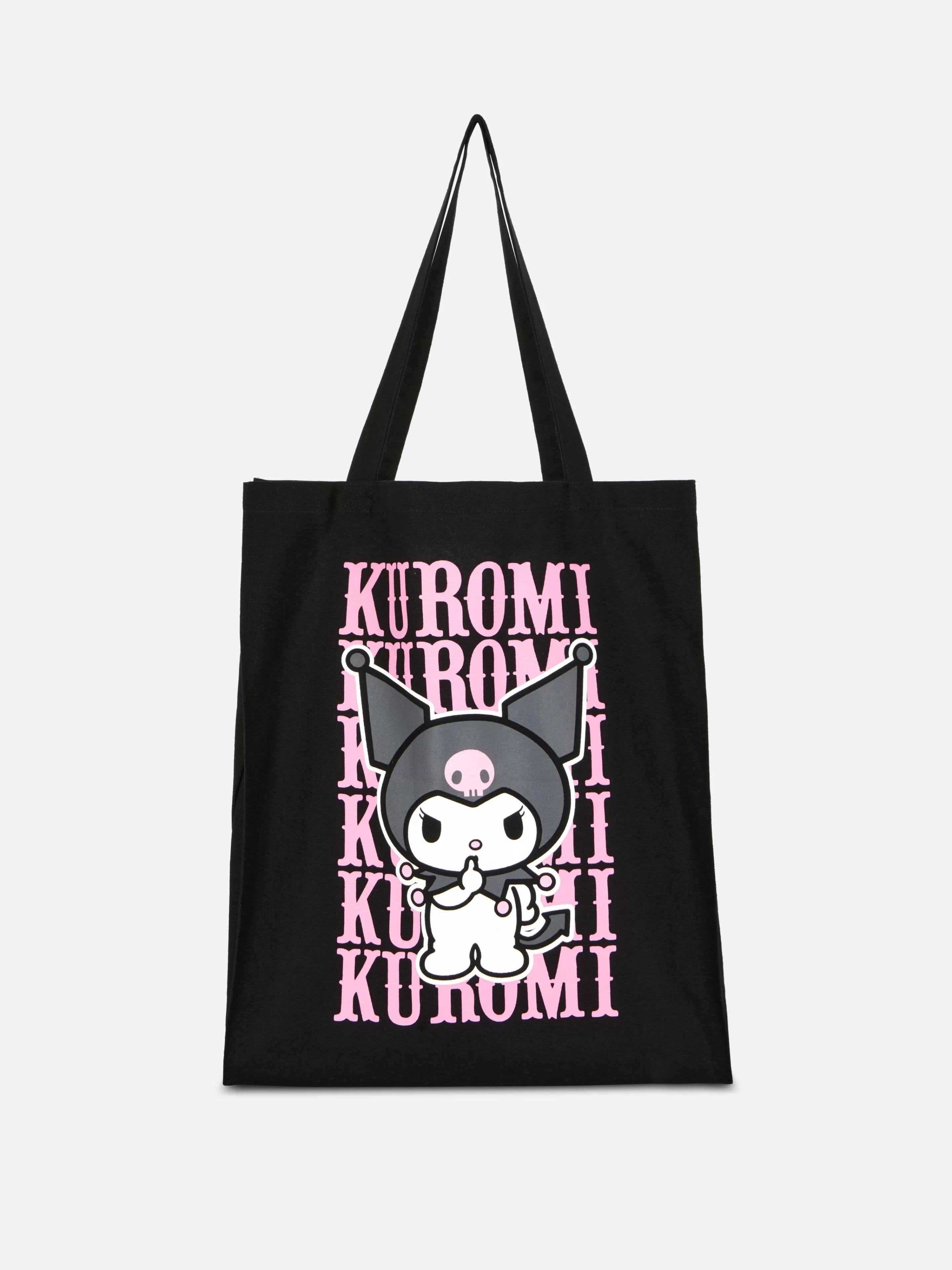 Acessórios De Viagem*Primark Bolsa Shopper Hello Kitty Kuromi Preto