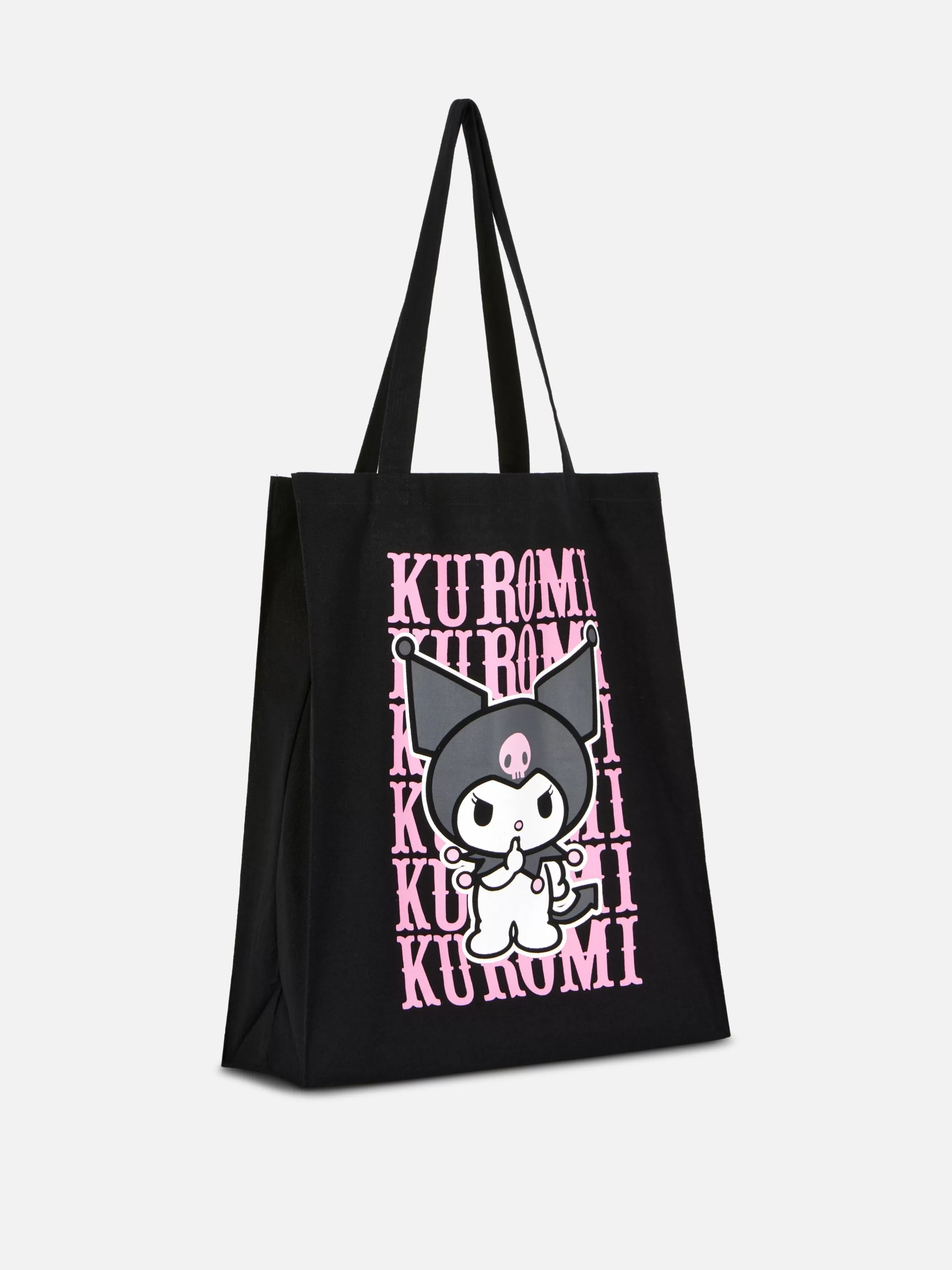 Acessórios De Viagem*Primark Bolsa Shopper Hello Kitty Kuromi Preto