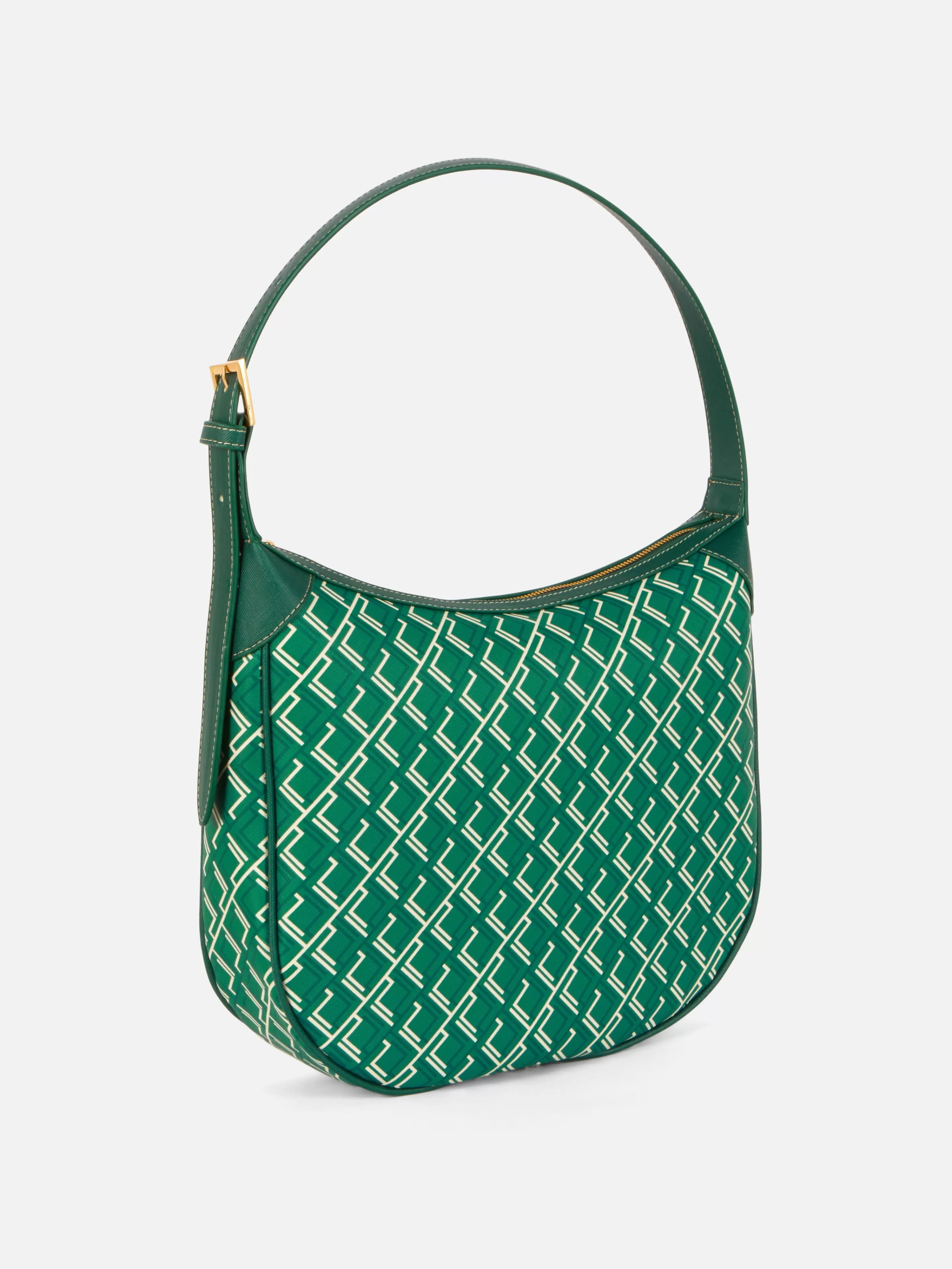 Malas E Carteiras*Primark Bolsa Shopper Monograma Larga Verde