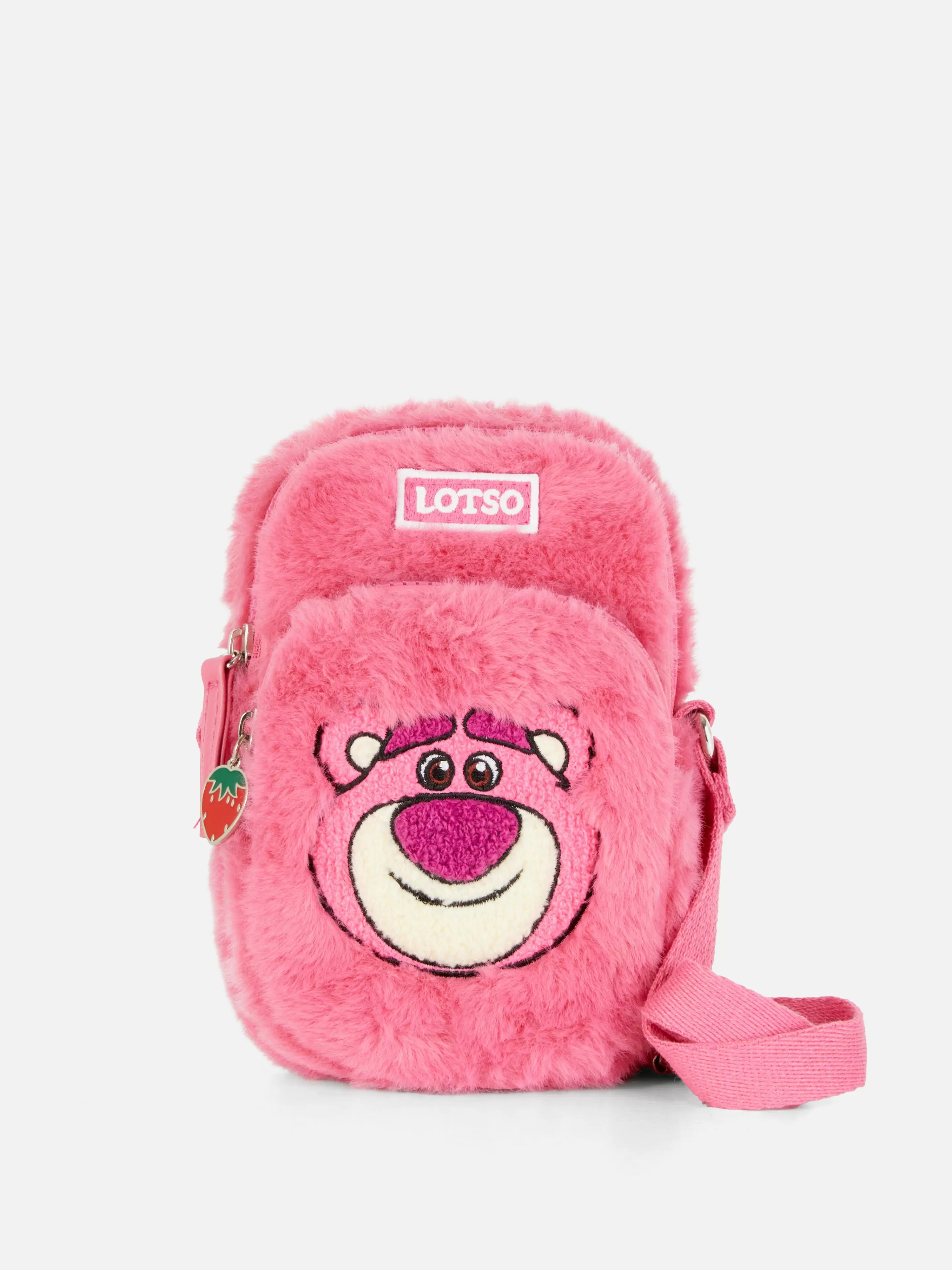 Malas E Carteiras*Primark Bolsa Telemóvel Felpuda Disney Toy Story Lotso Cor-de-rosa