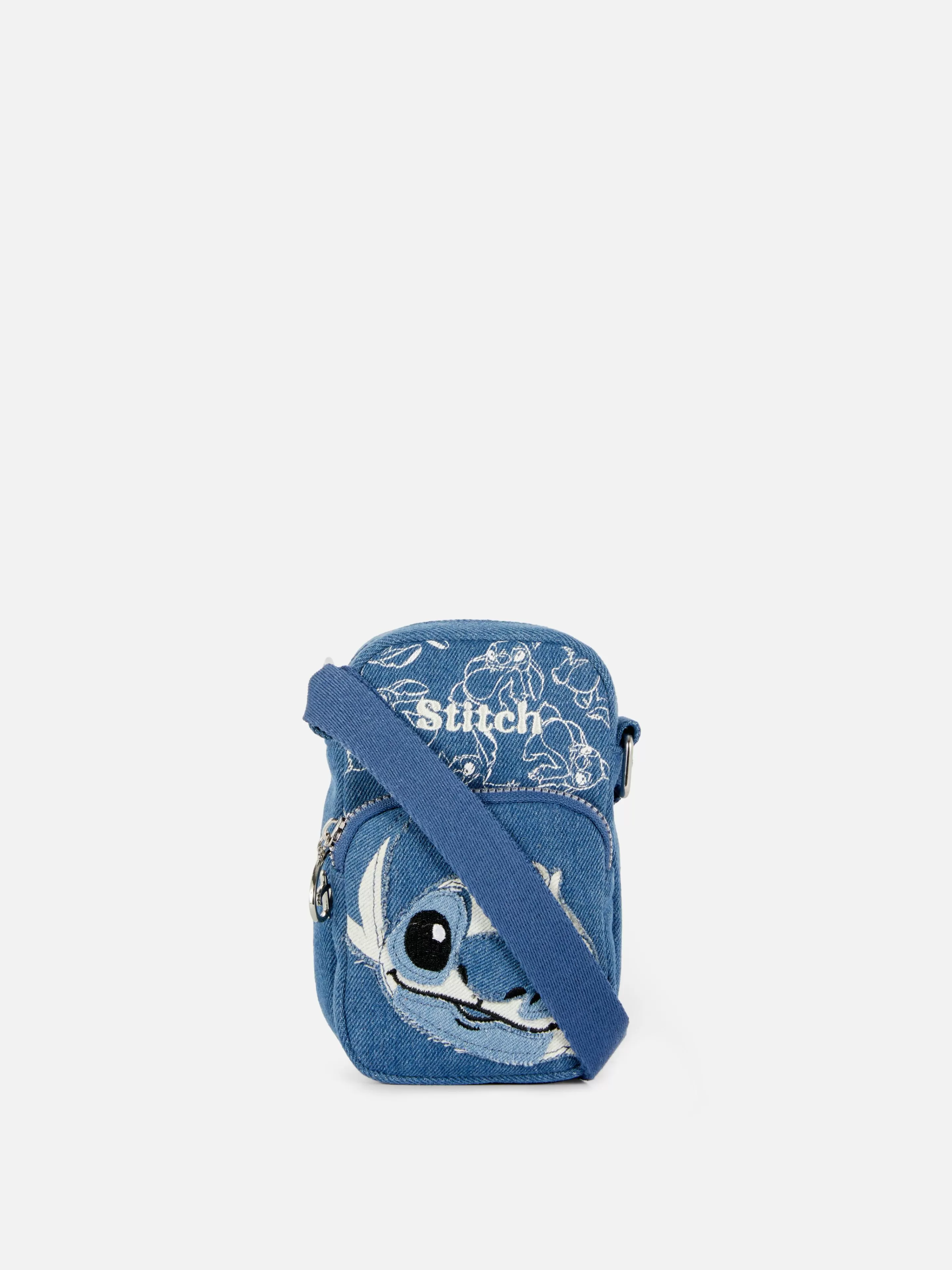 Malas E Carteiras*Primark Bolsa Telemóvel Ganga Disney Stitch Azul