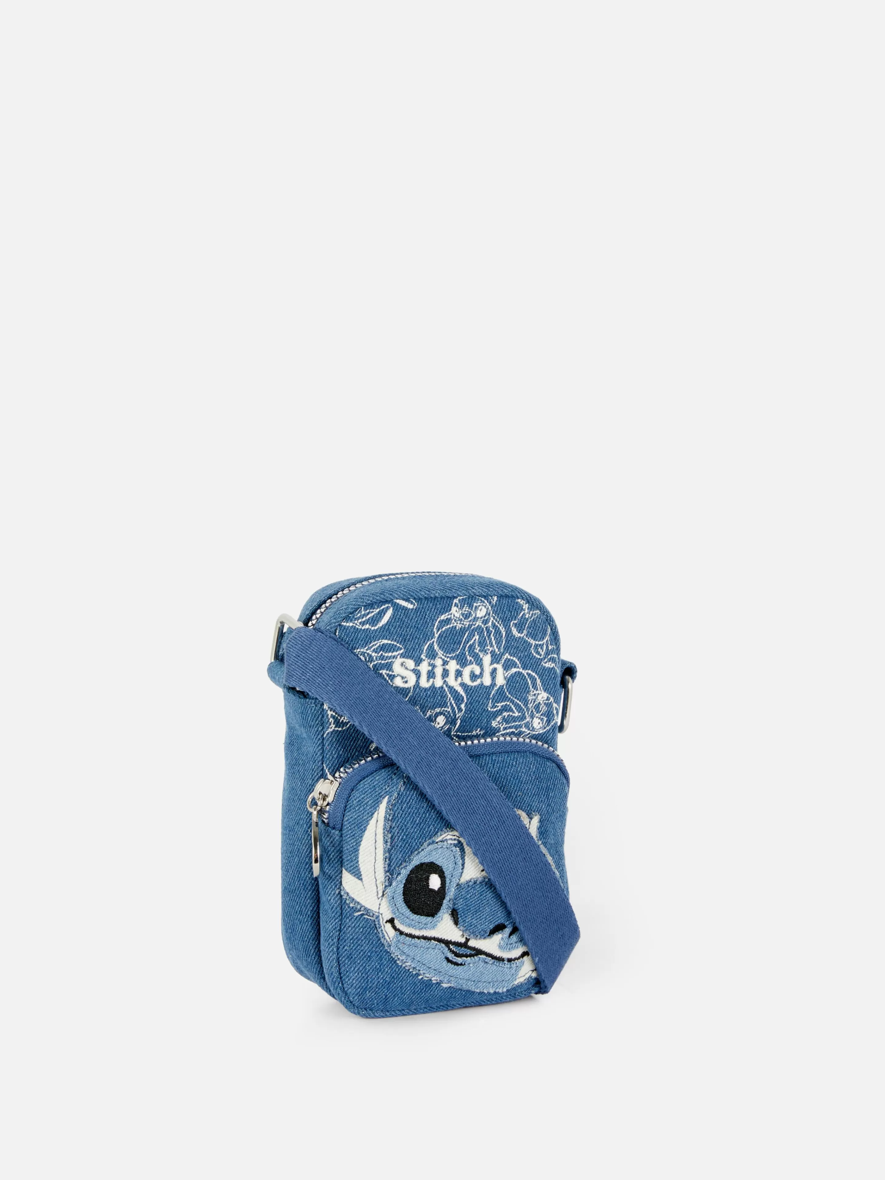 Malas E Carteiras*Primark Bolsa Telemóvel Ganga Disney Stitch Azul