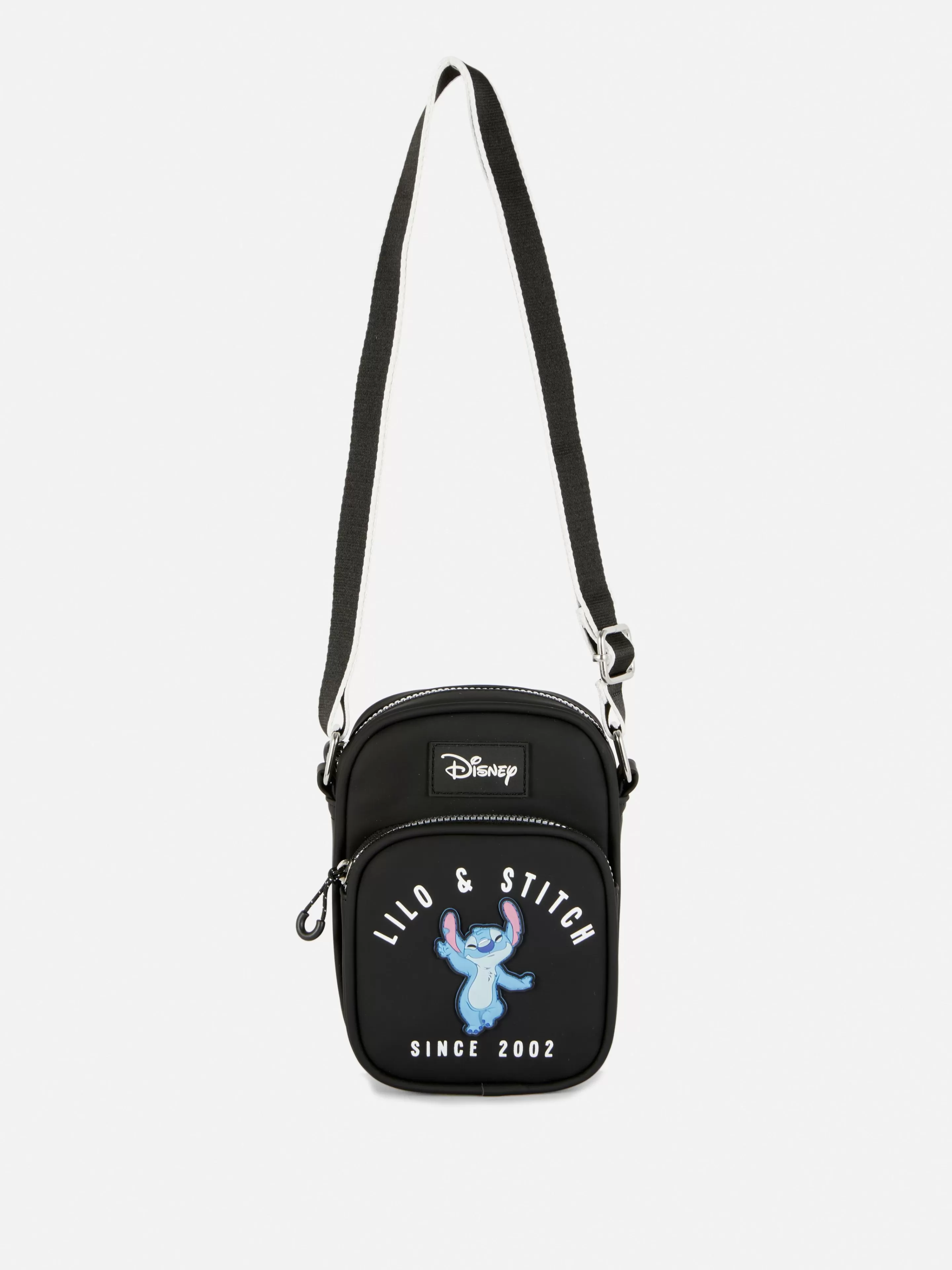 Malas E Carteiras*Primark Bolsa Tiracolo Telemóvel Disney Stitch Preto