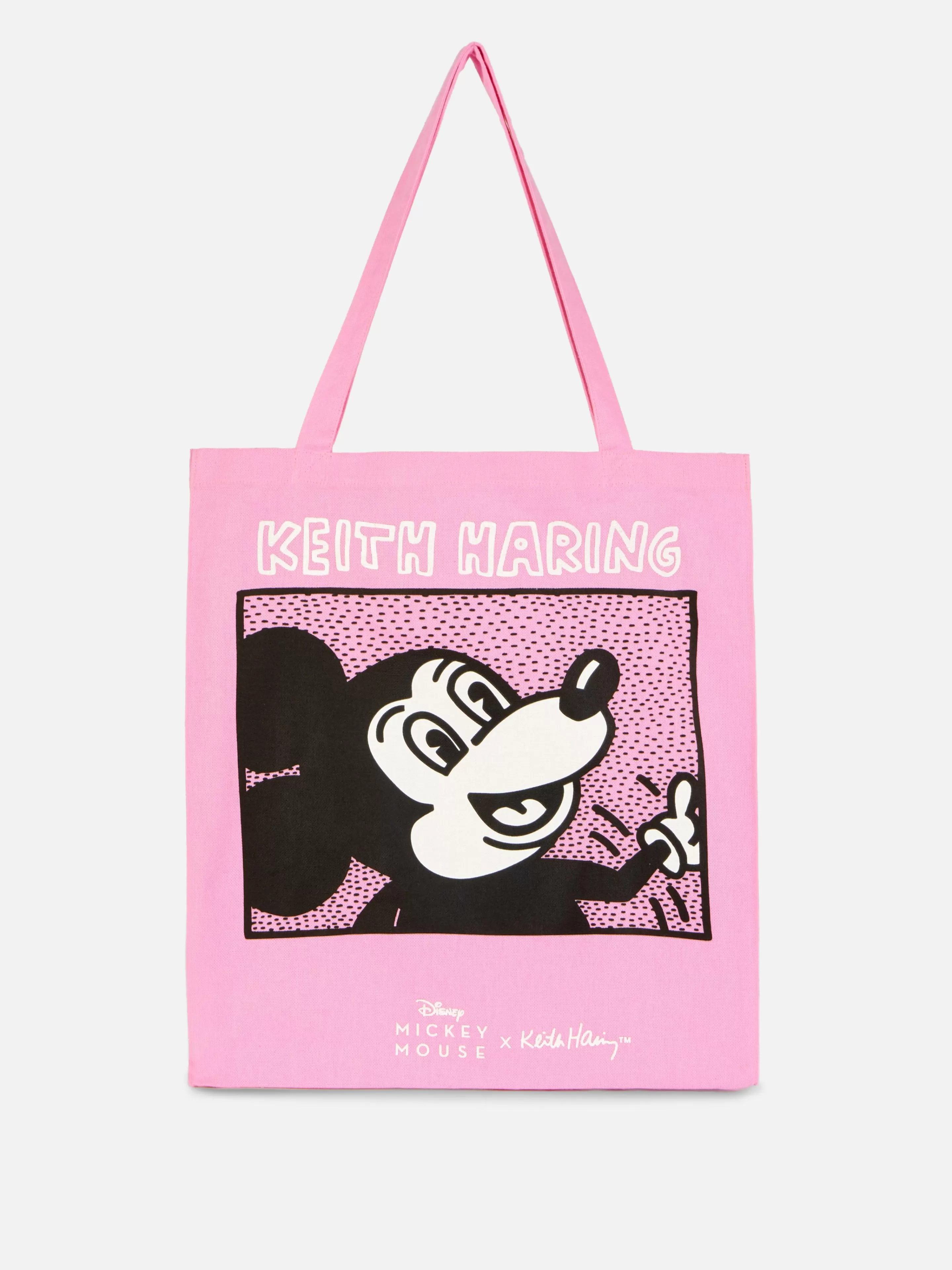 Malas E Carteiras*Primark Bolsa Tote Disney Mickey Mouse X Keith Haring Cor-de-rosa