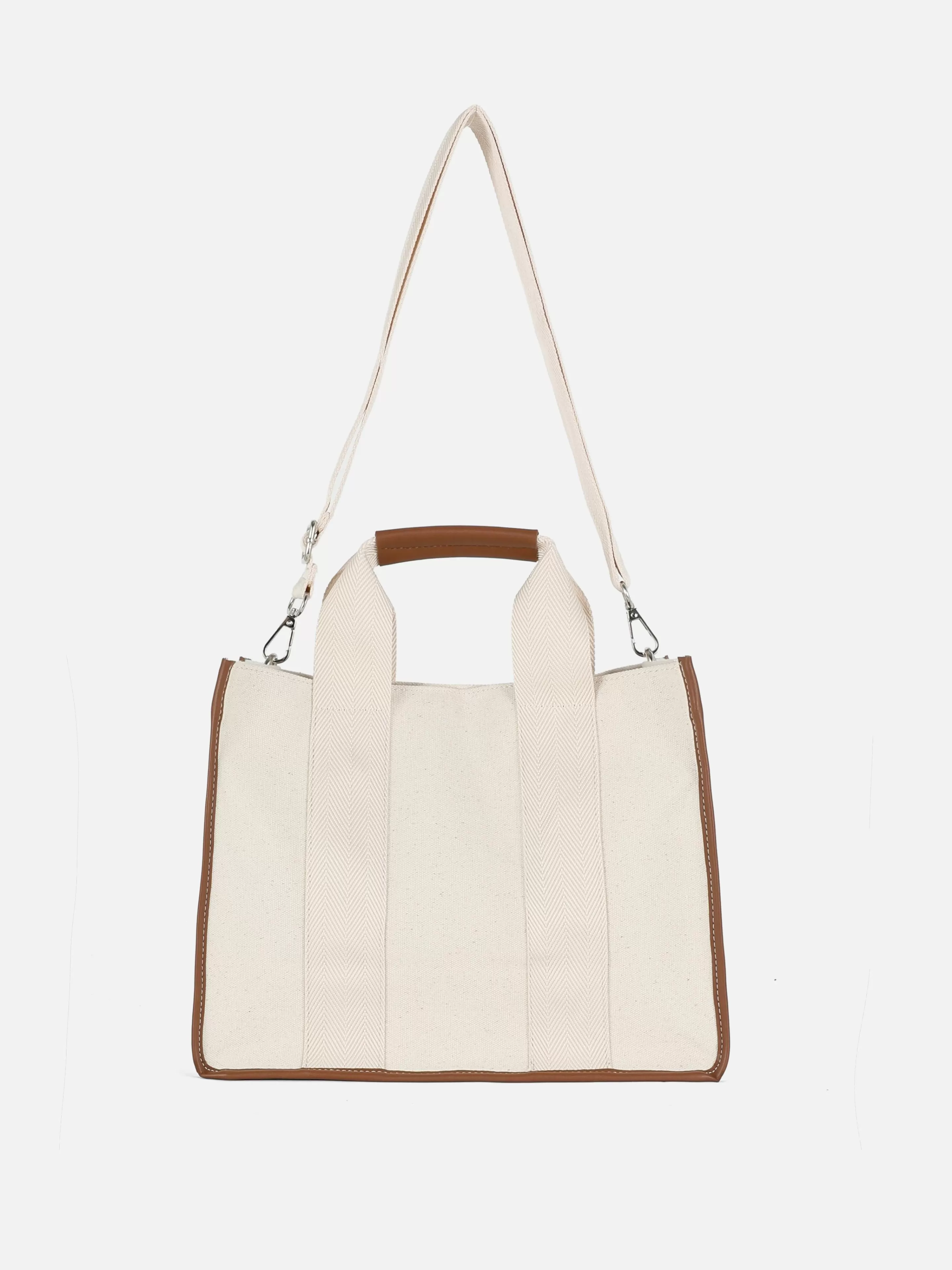 Malas E Carteiras*Primark Bolsa Tote Lona Média Natural