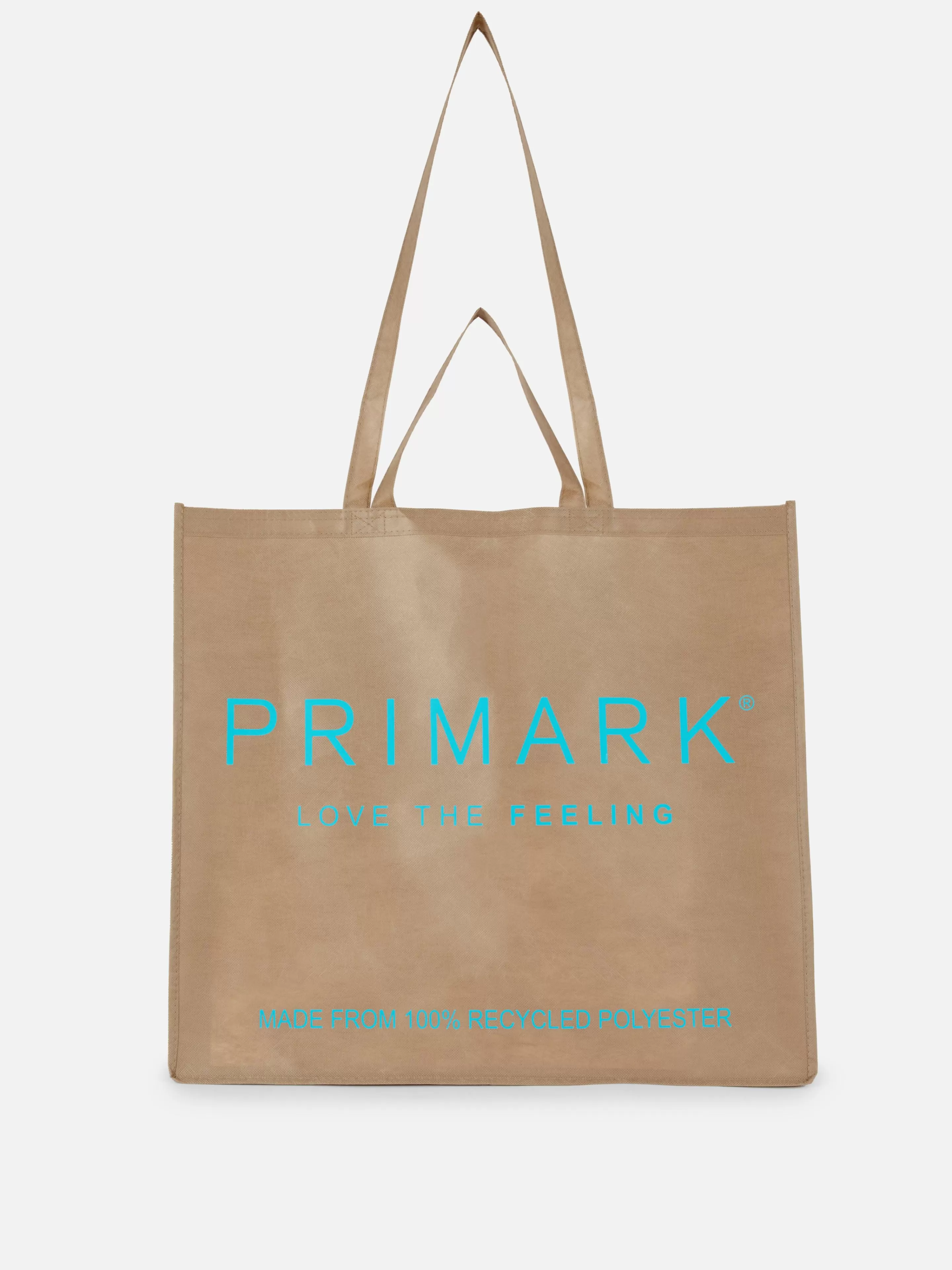 Malas E Carteiras*Primark Bolsa Tote Shopper Reutilizável Castanho-claro