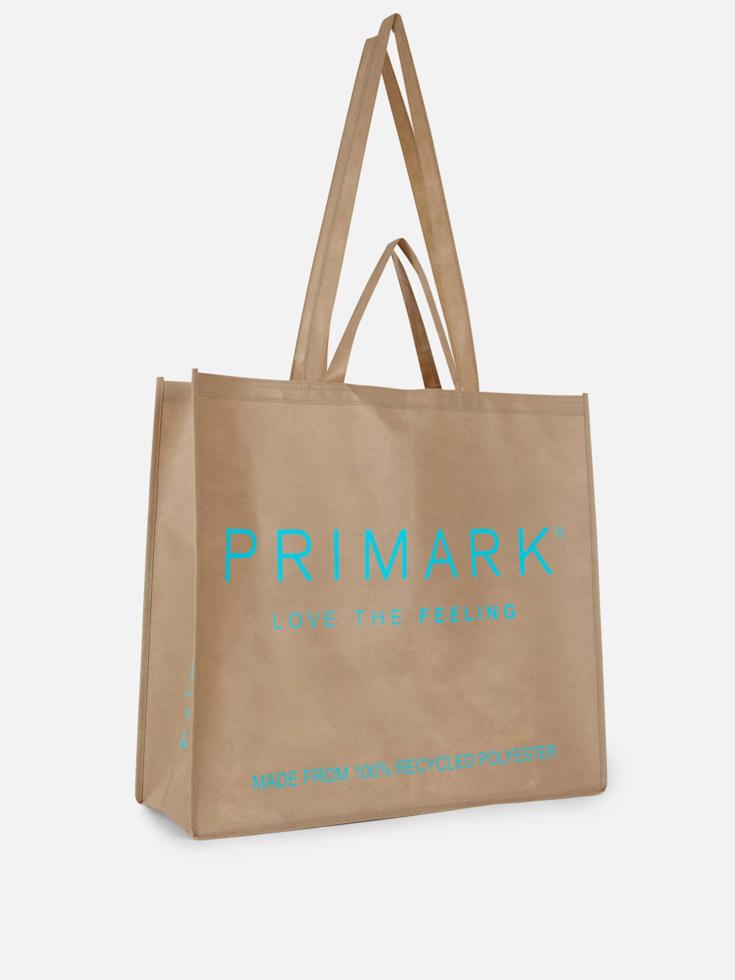 Malas E Carteiras*Primark Bolsa Tote Shopper Reutilizável Castanho-claro