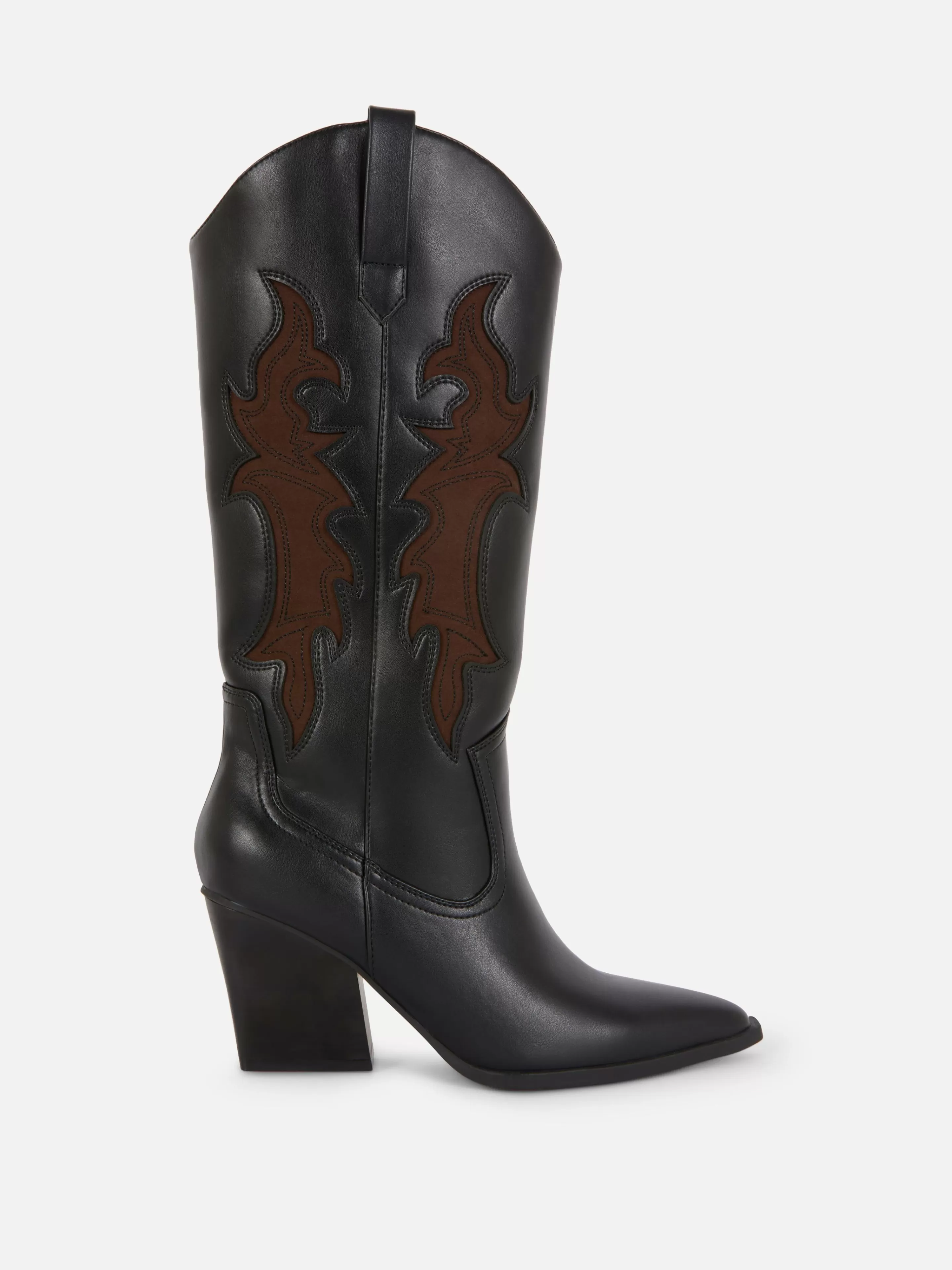 Botas*Primark Botas Cowboy Cano Alto Rita Ora Preto