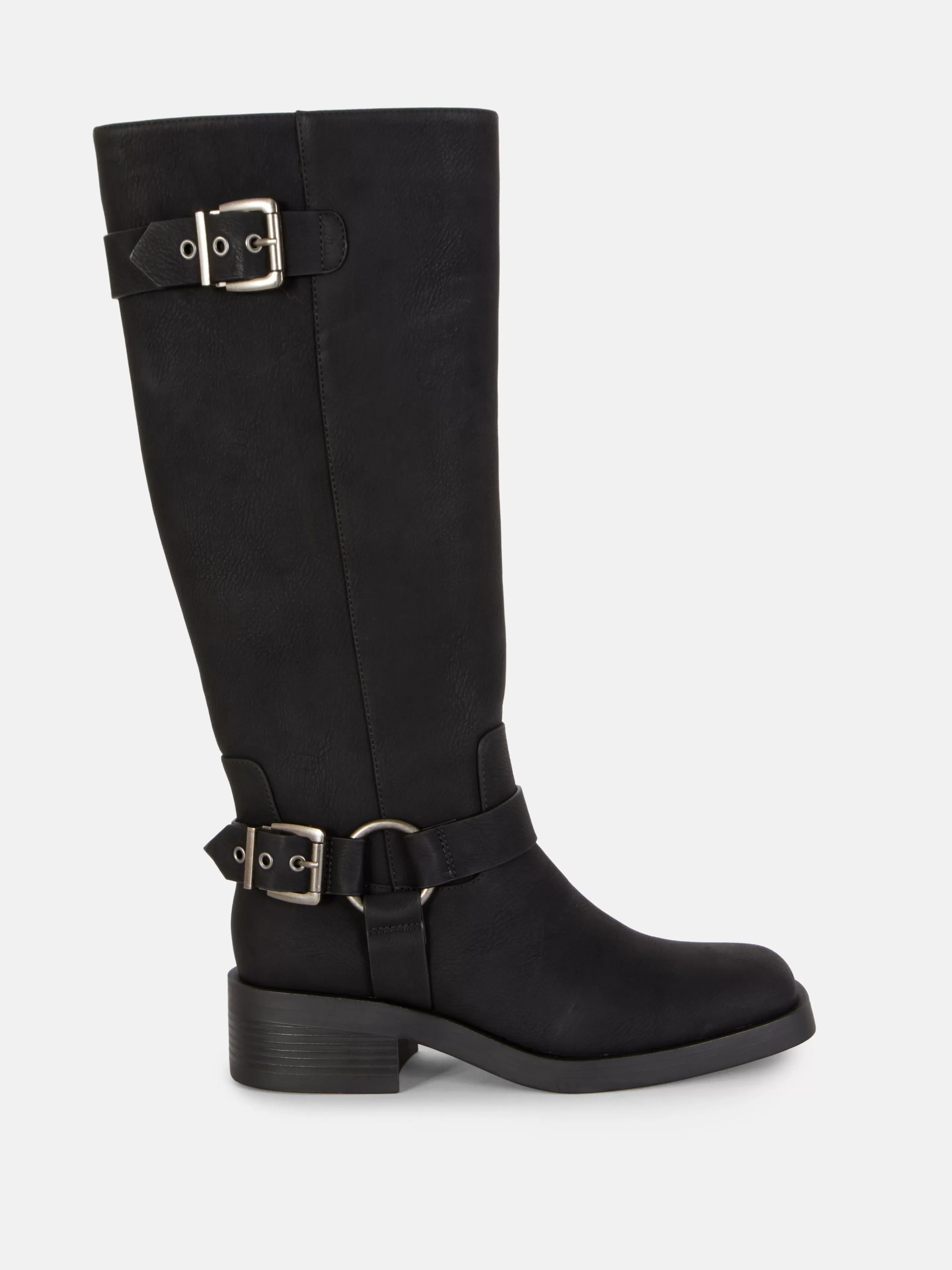 Botas*Primark Botas Estilo Motard Biqueira Quadrada Preto