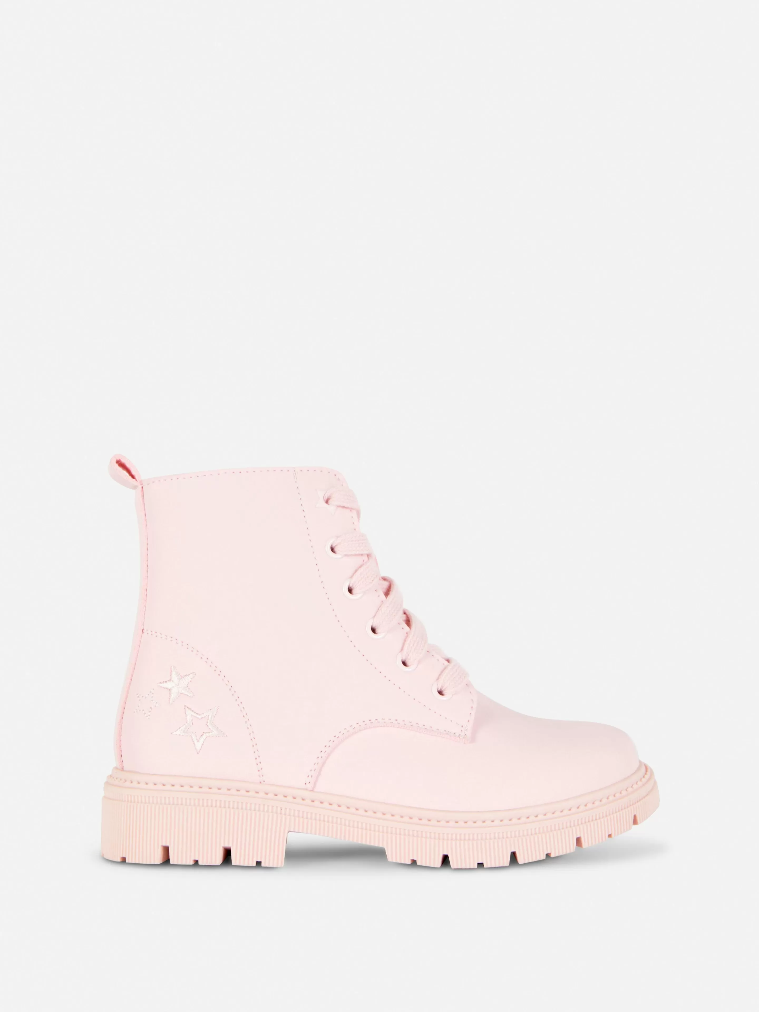 Botas E Galochas*Primark Botas Sola Grossa Fecho Cor-de-rosa