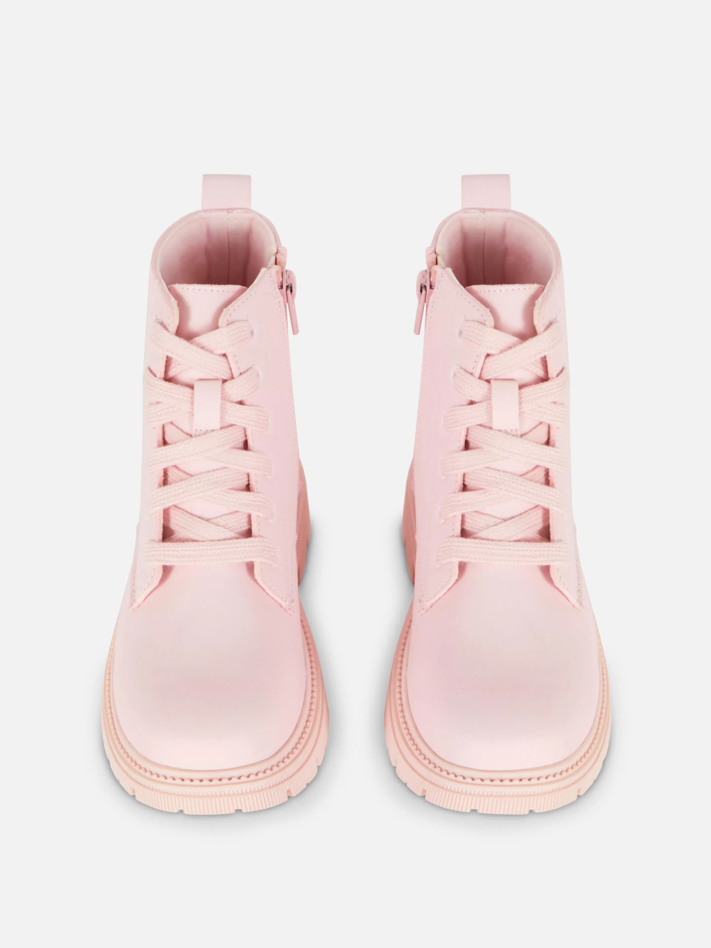 Botas E Galochas*Primark Botas Sola Grossa Fecho Cor-de-rosa