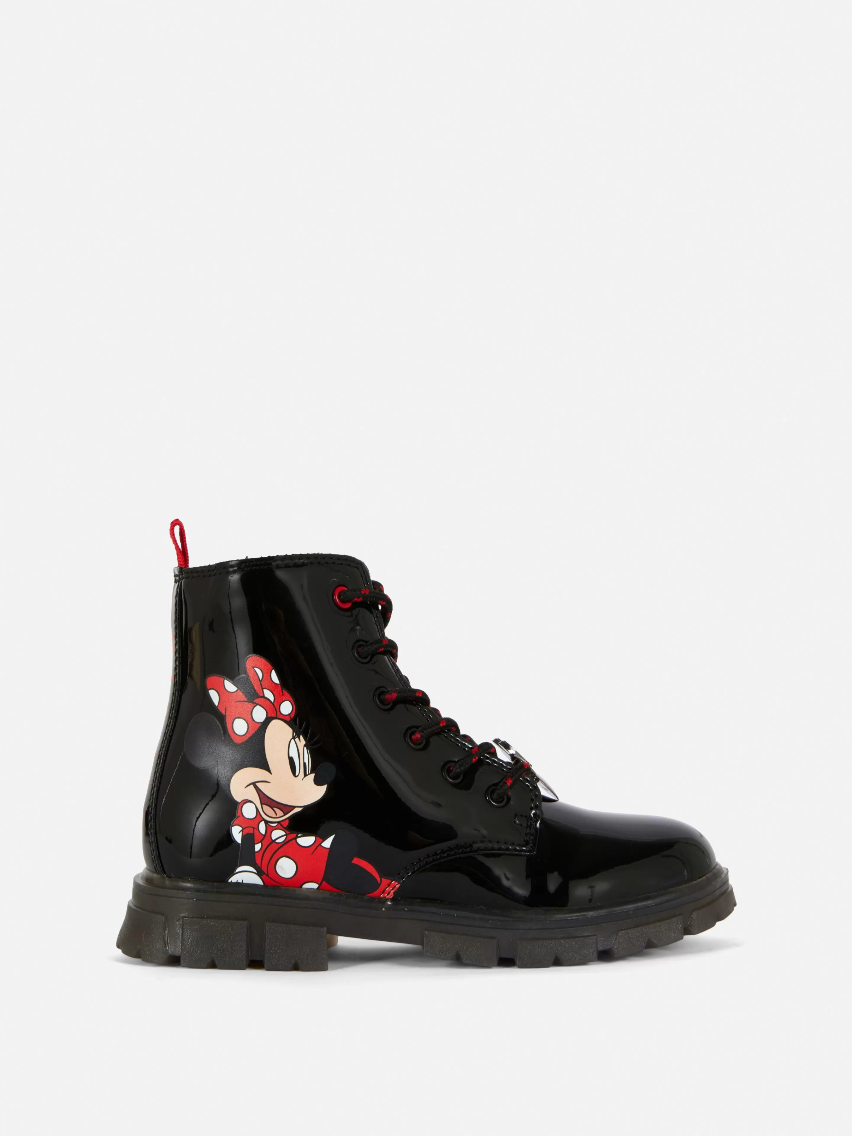 Botas E Galochas*Primark Botas Sola Grossa Verniz Disney Minnie Preto