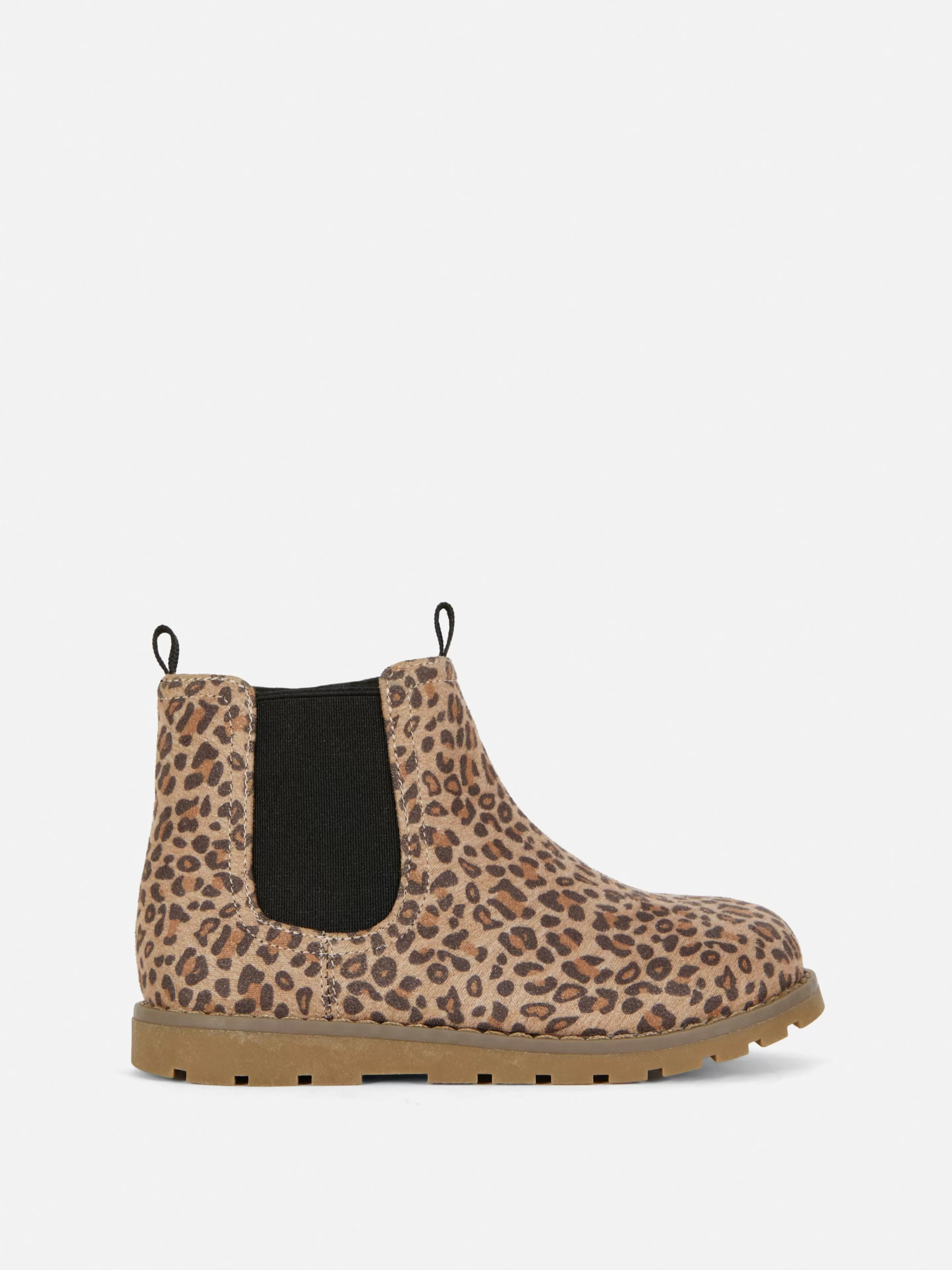 Botas E Galochas*Primark Botins Fecho Correr Leopardo Castanho claro