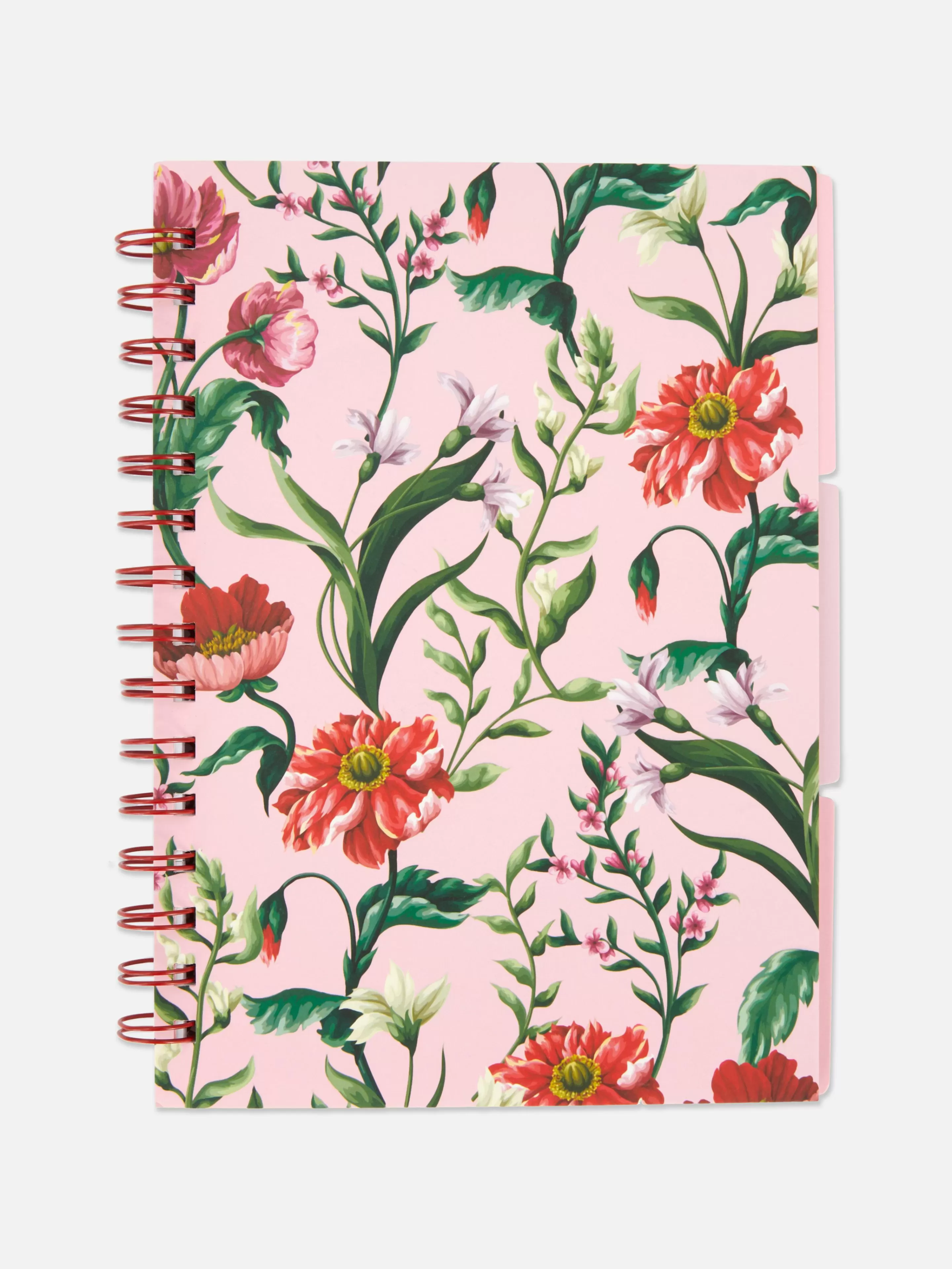 Blocos De Notas*Primark Caderno A5 Padrão Floral Cor-de-rosa