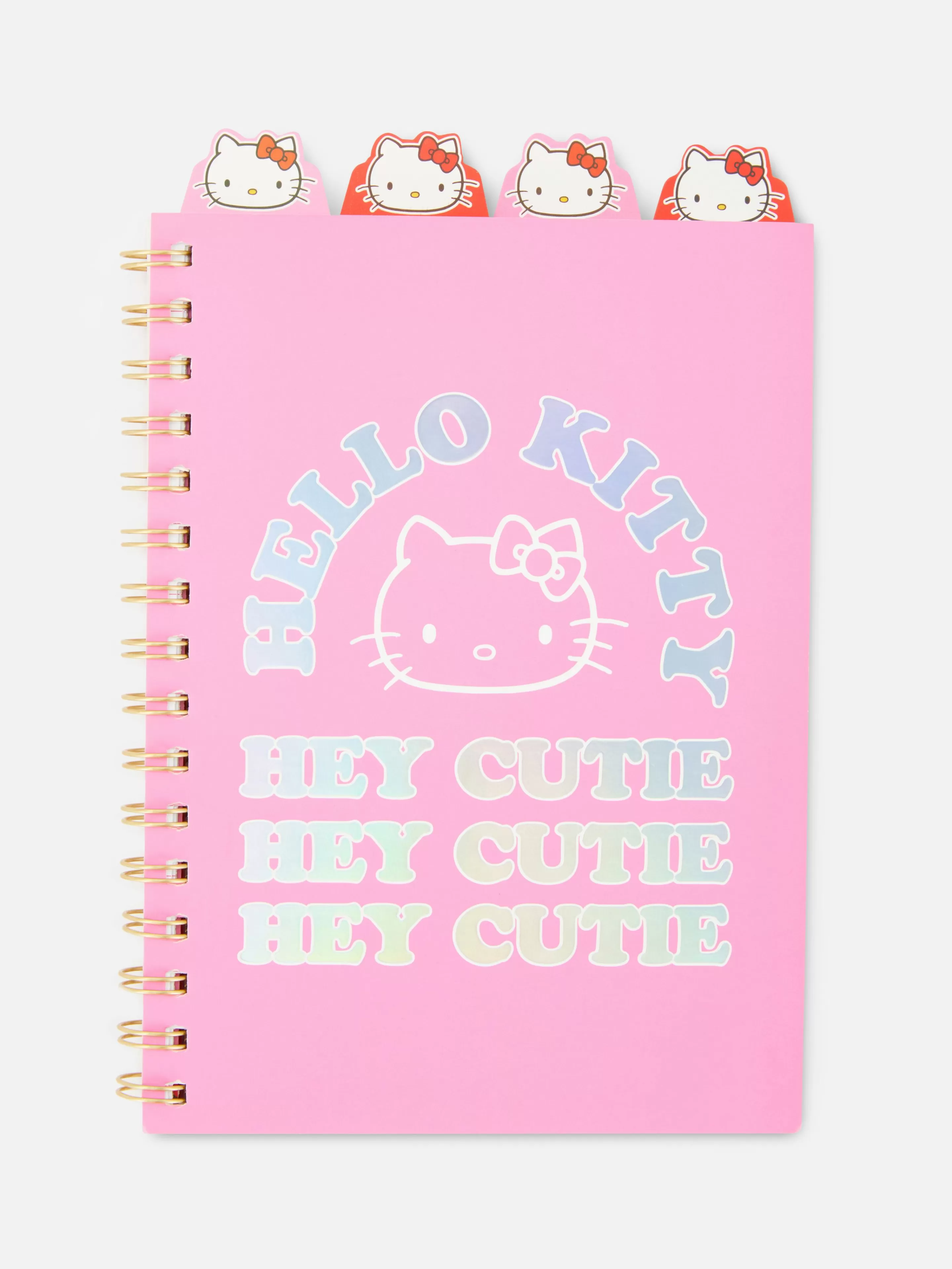 Blocos De Notas*Primark Caderno Separadores A5 Hello Kitty 50.º Aniversário Vermelho