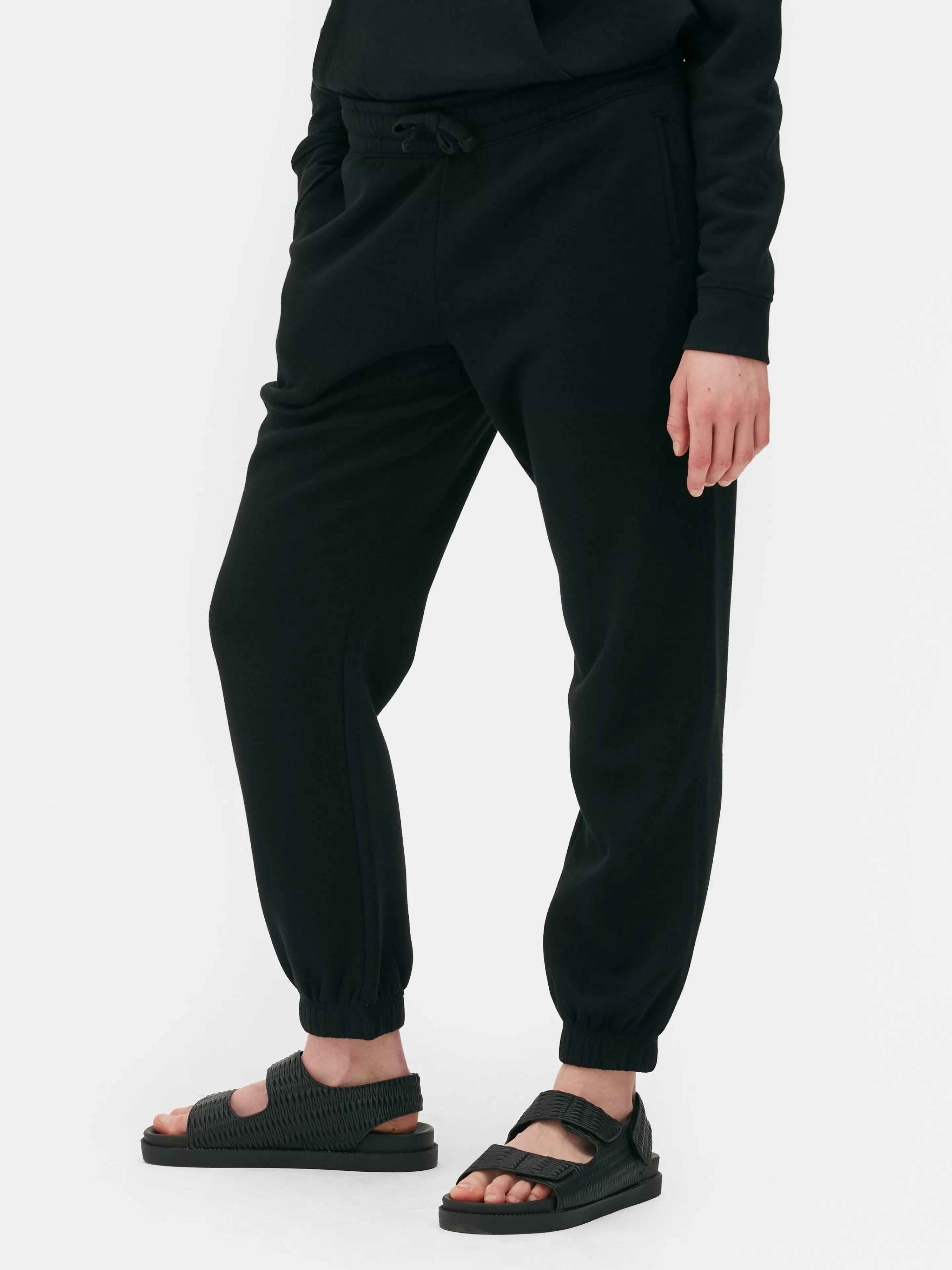 Calças De Treino*Primark Calças De Treino Corte Regular Cordão Preto