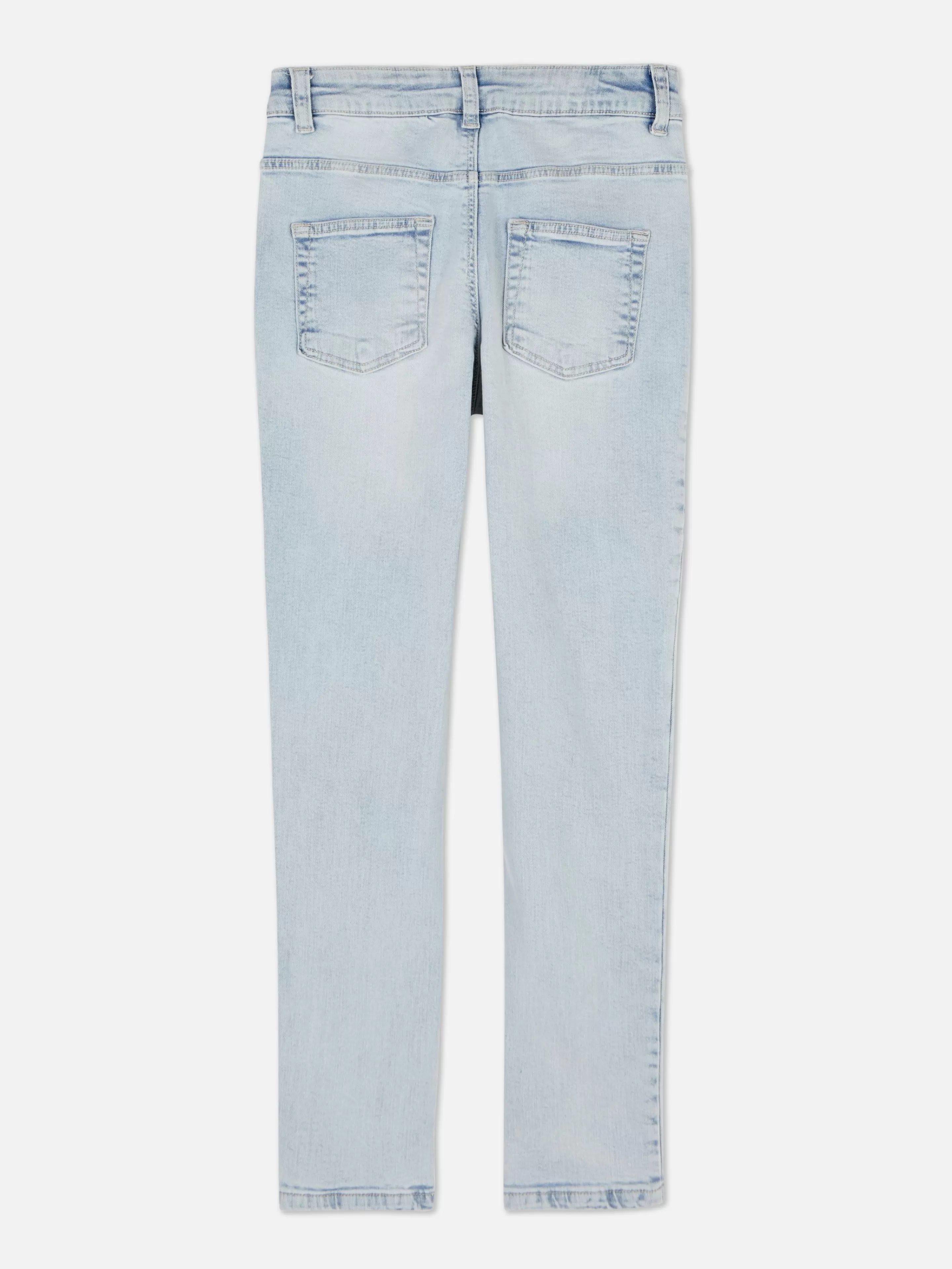 Calças De Ganga*Primark Calças Ganga Skinny Elásticas Azul-celeste