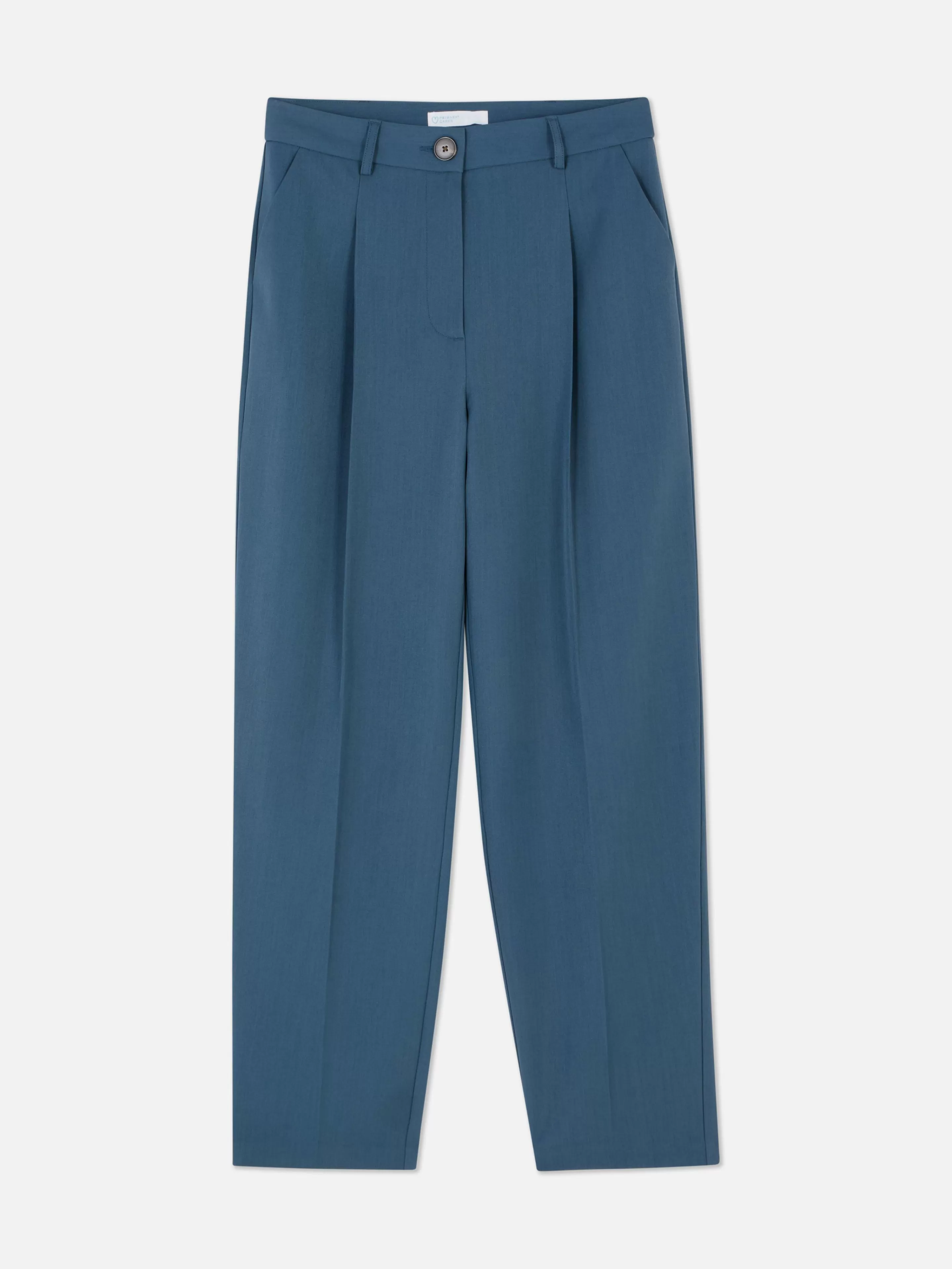 Calças E Leggings*Primark Calças Medida Corte Perna Direita Conj. Coordenado Azul-escuro