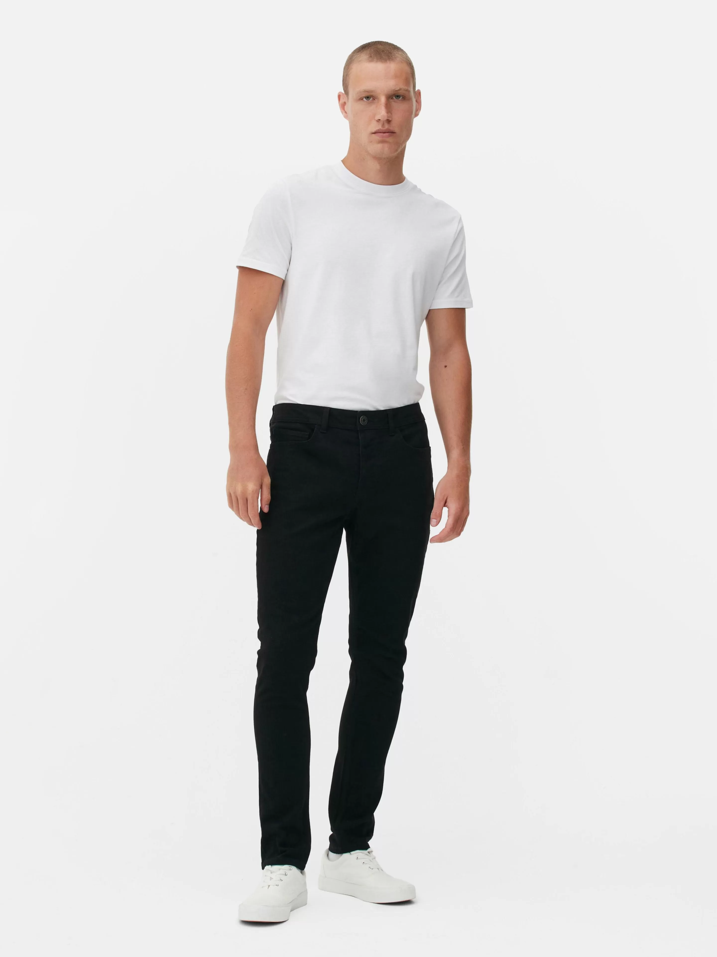 Calças De Ganga*Primark Calças Sarja Skinny Preto