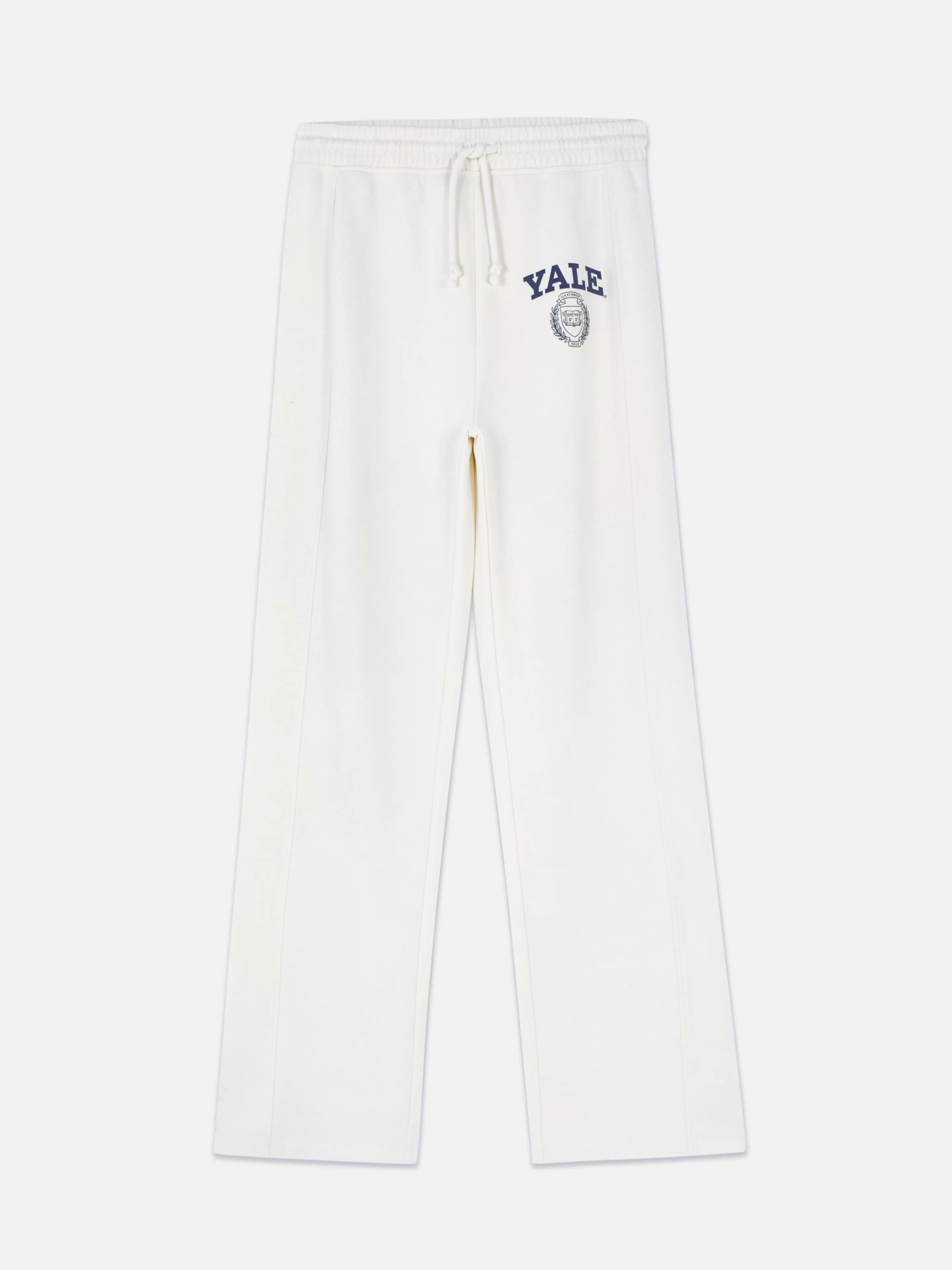 Calças De Treino*Primark Calças Treino Conj. Coordenado Cordão Gráficas Yale Marfim
