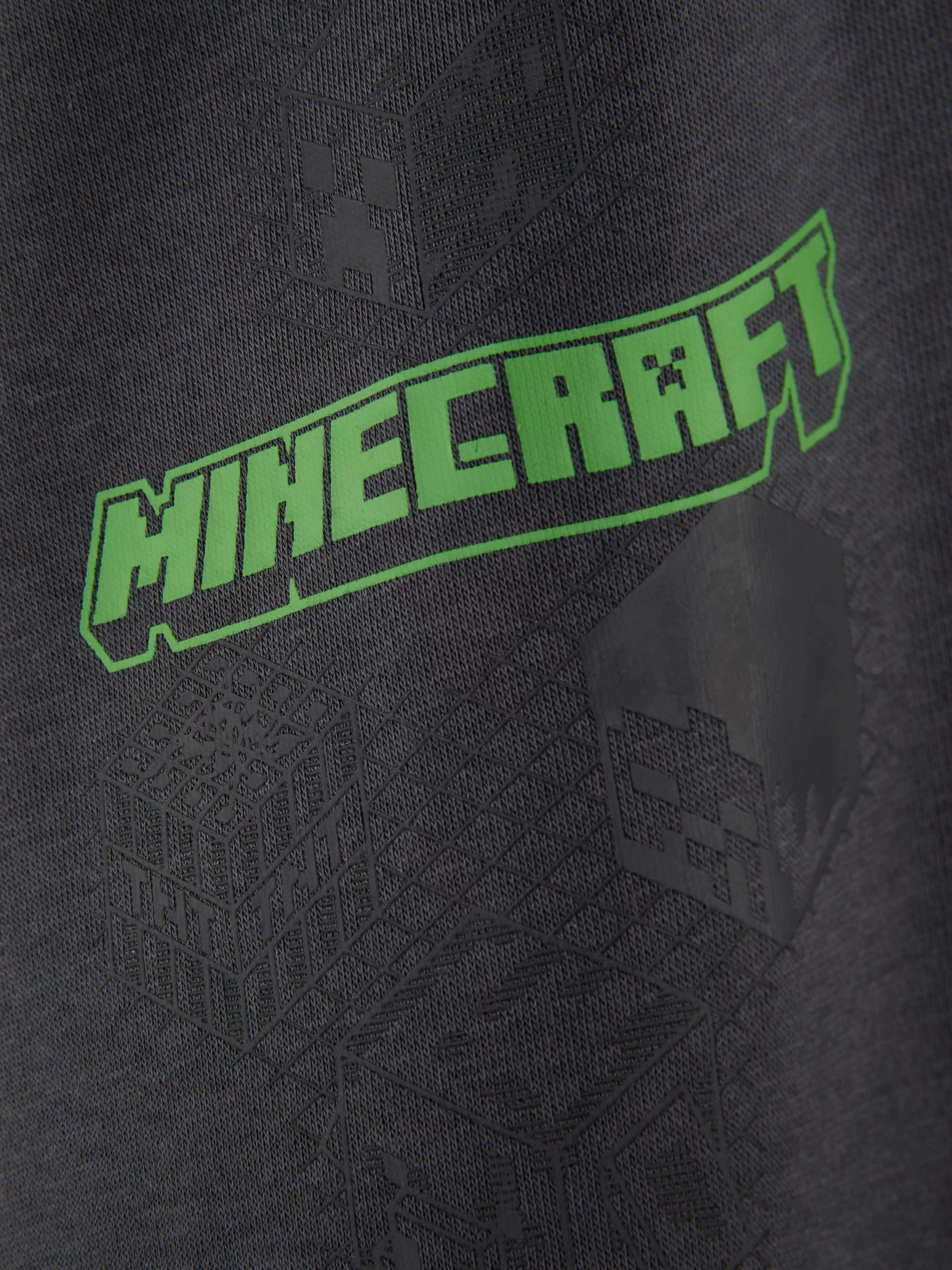 Calças De Treino*Primark Calças Treino Conj. Coordenado Cordão Minecraft Ardósia