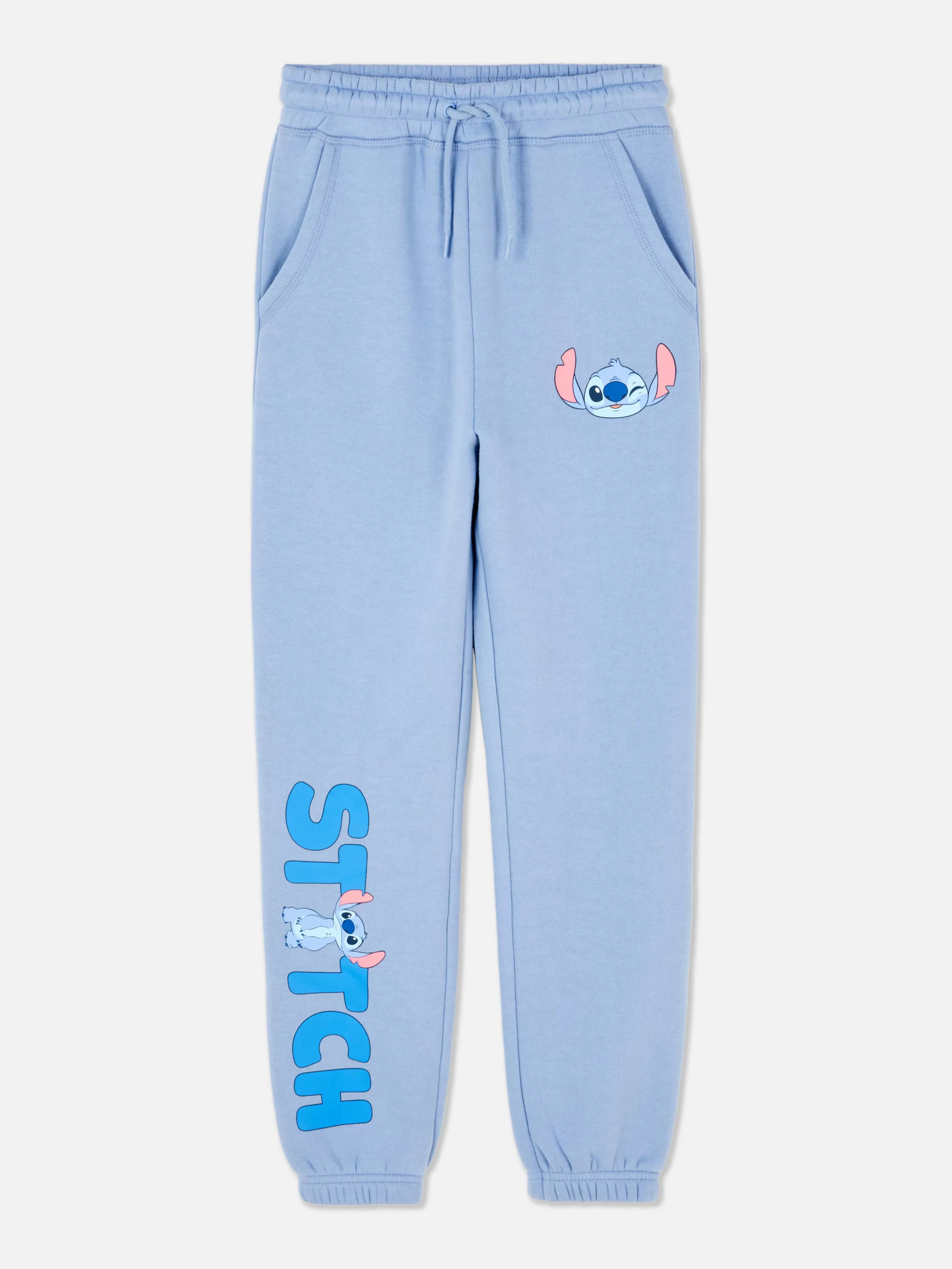 Calças De Treino*Primark Calças Treino Conjunto Coordenado Disney Stitch Azul