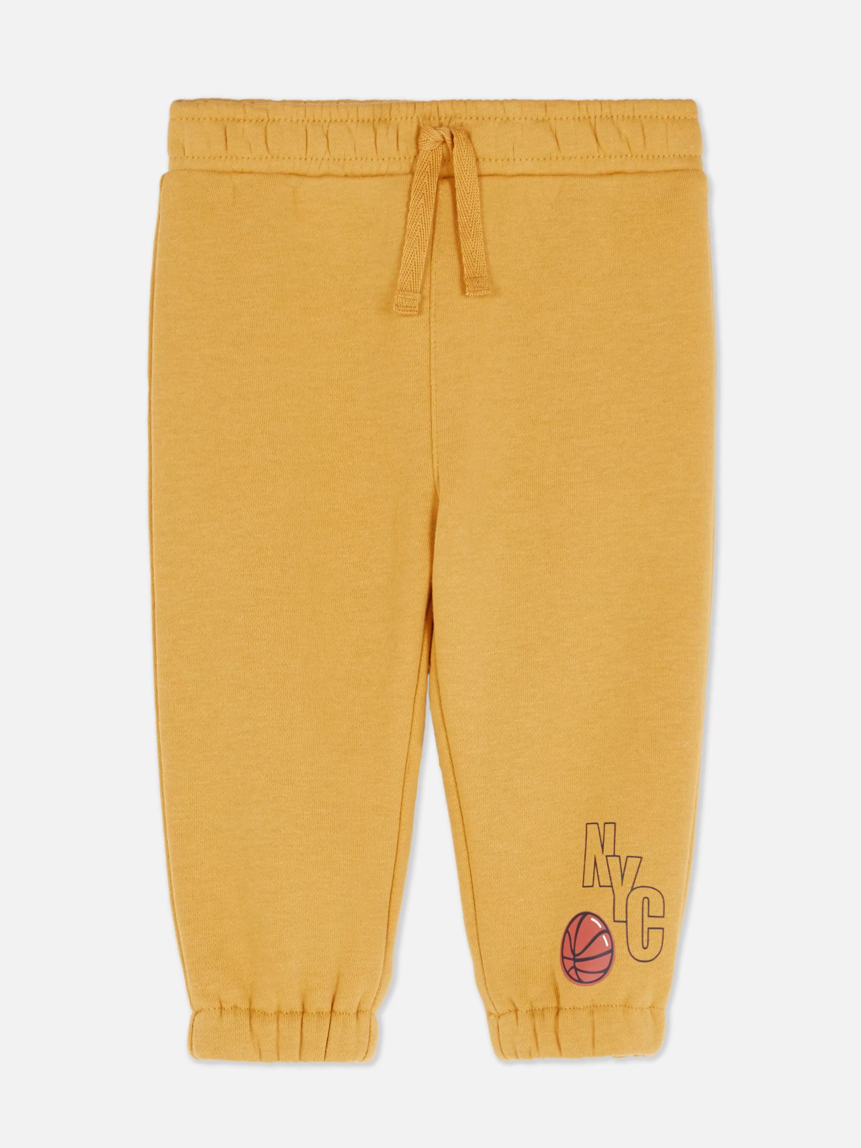 Calças E Leggings*Primark Calças Treino Cordão Punhos Amarelo-escuro