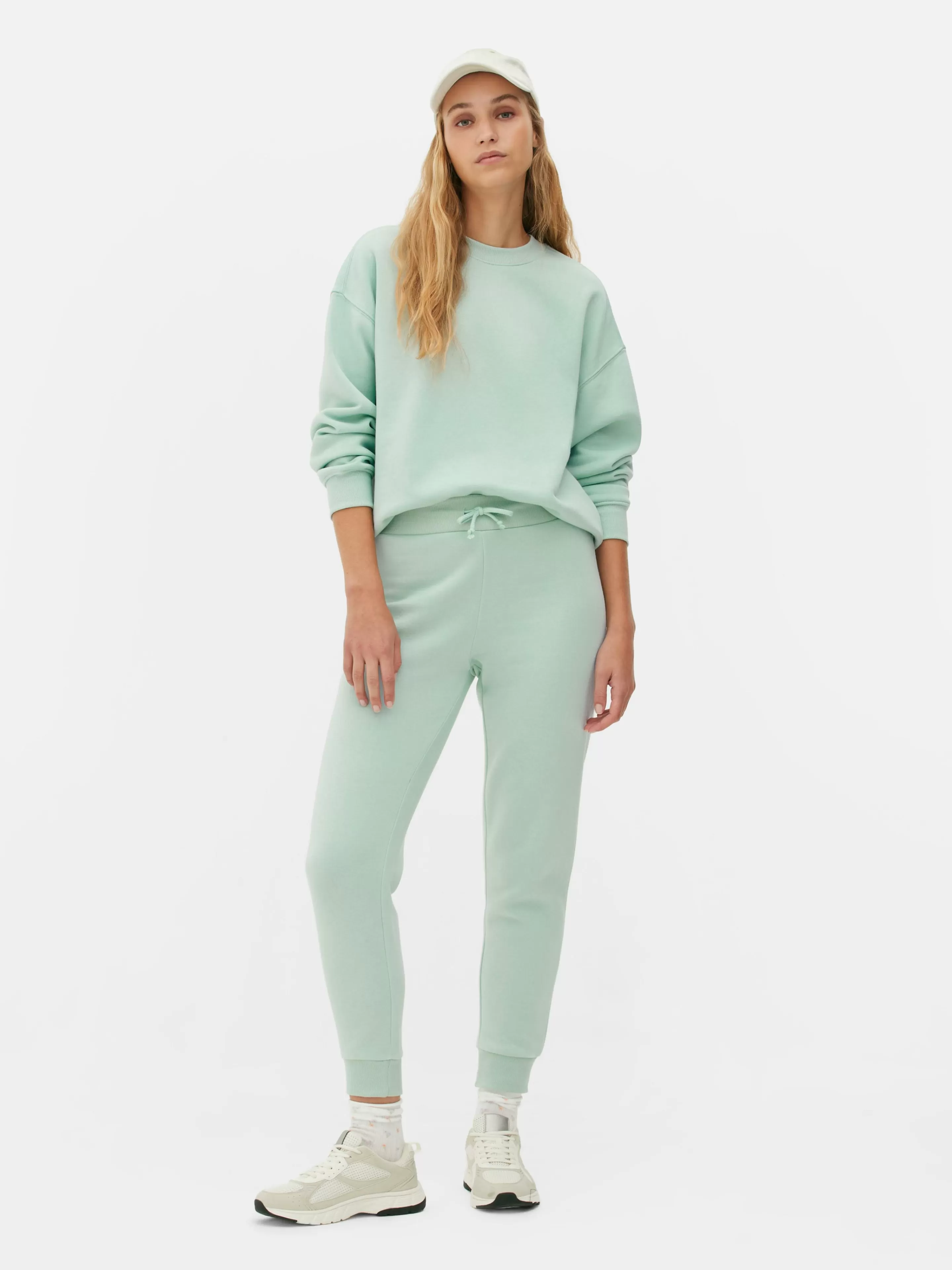 Calças De Treino*Primark Calças Treino Skinny Verde-menta