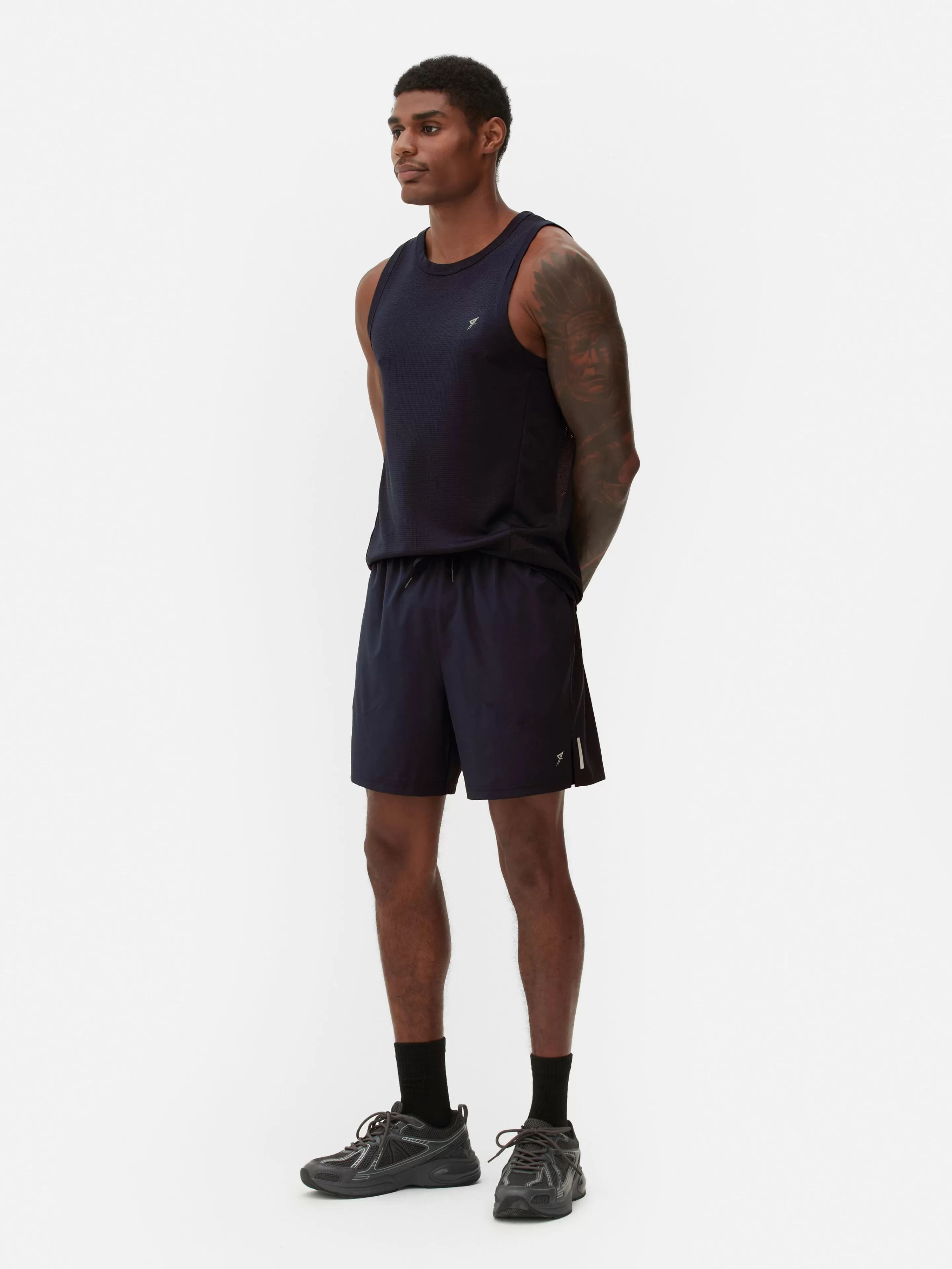 Calções | Roupa De Desporto*Primark Calções Corrida Elástico Cintura Azul-marinho