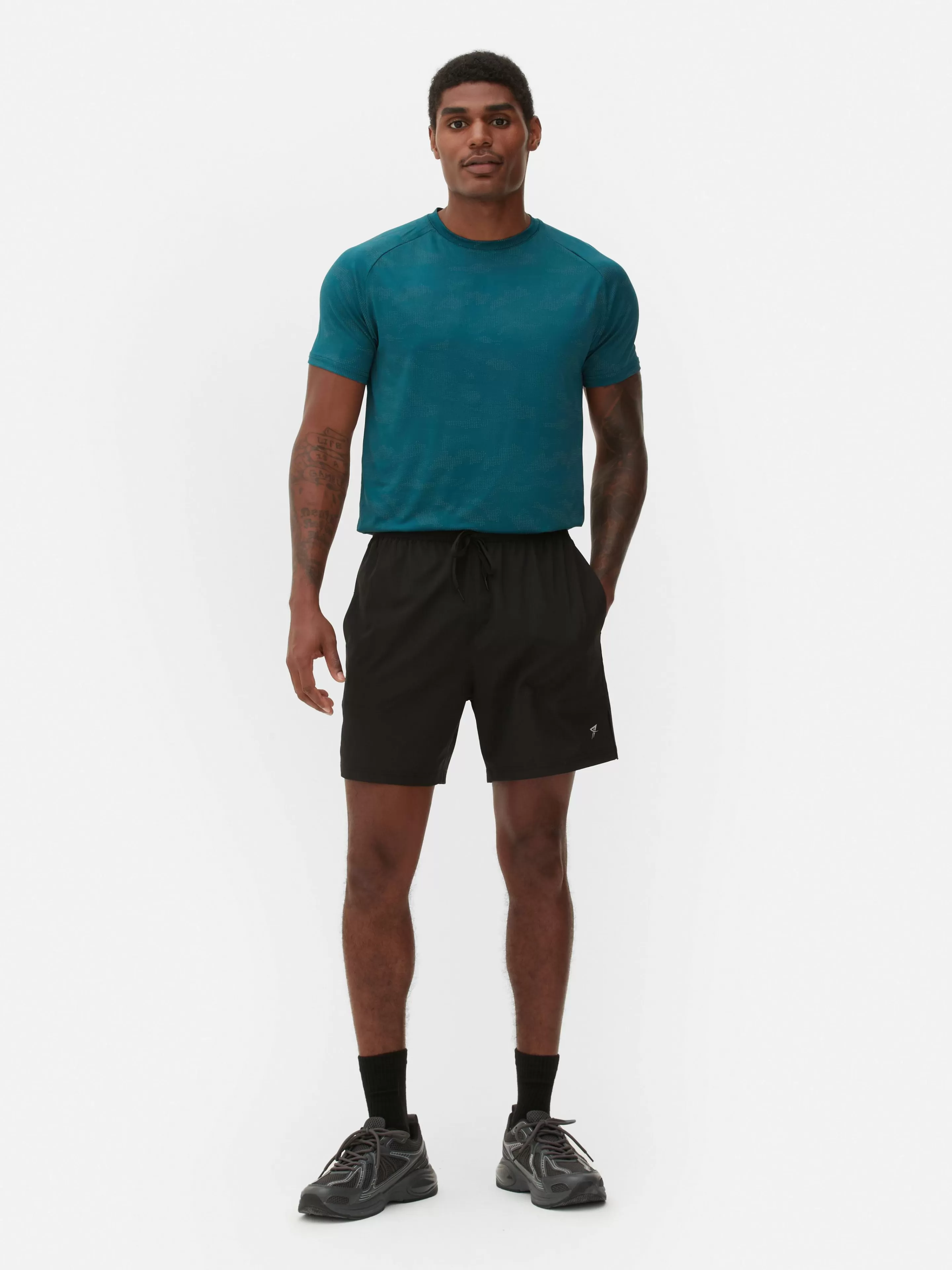 Roupa De Desporto | Calções*Primark Calções Corrida Elástico Cintura Preto