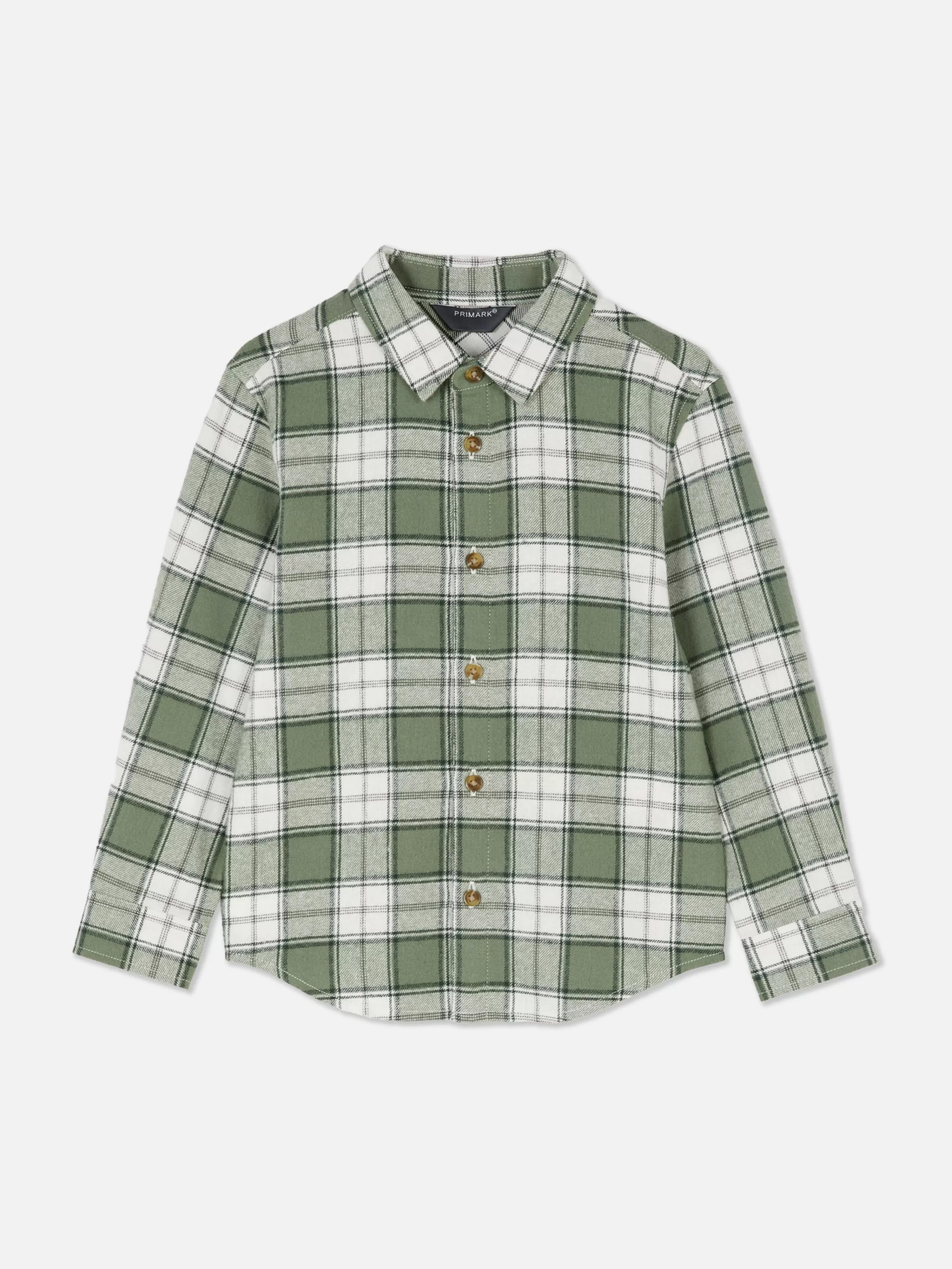 Camisas*Primark Camisa Botões Xadrez Verde