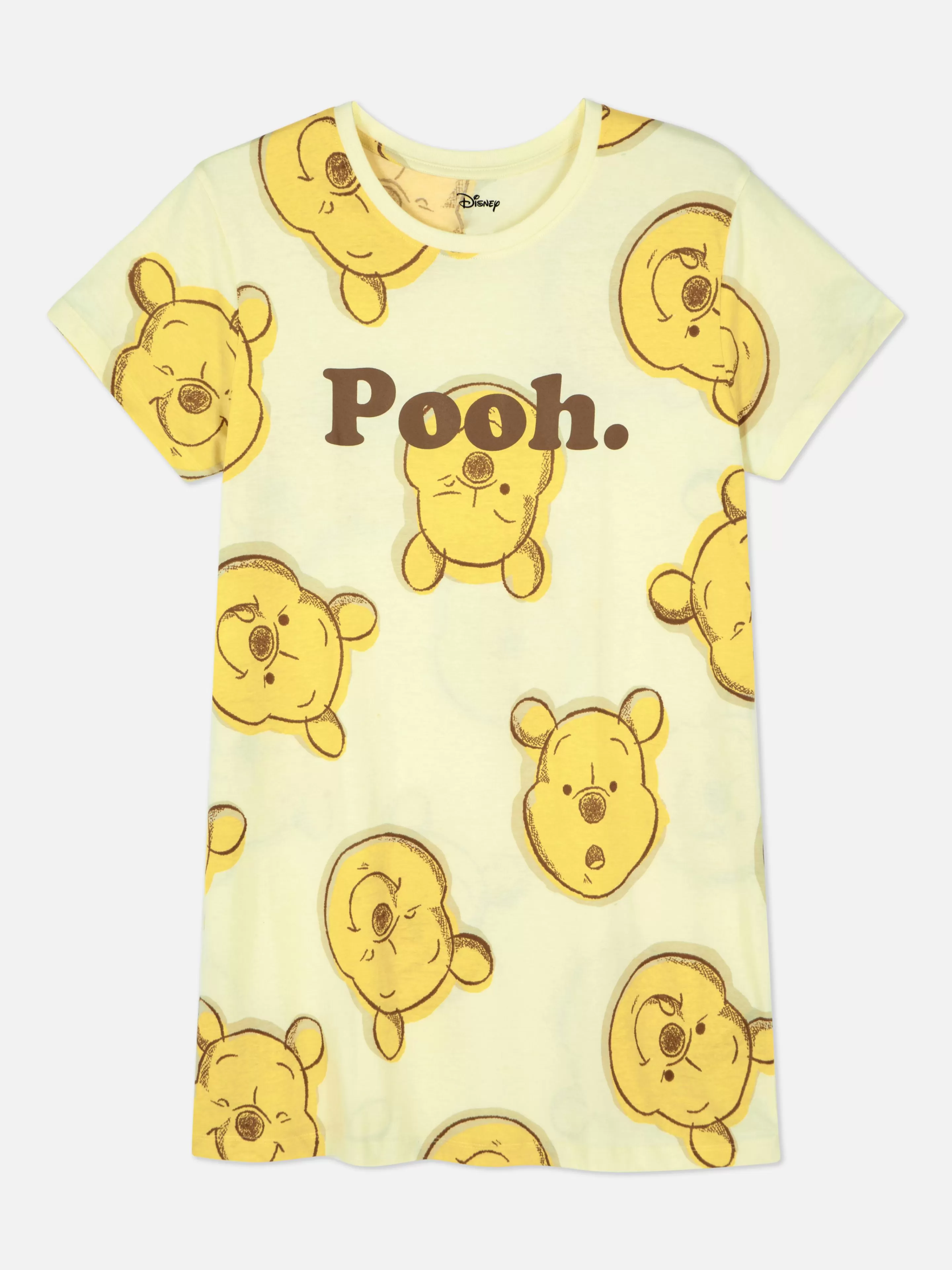 Camisas De Noite E Camisas De Dormir*Primark Camisa Noite Estampada Personagens Disney Amarelo-claro