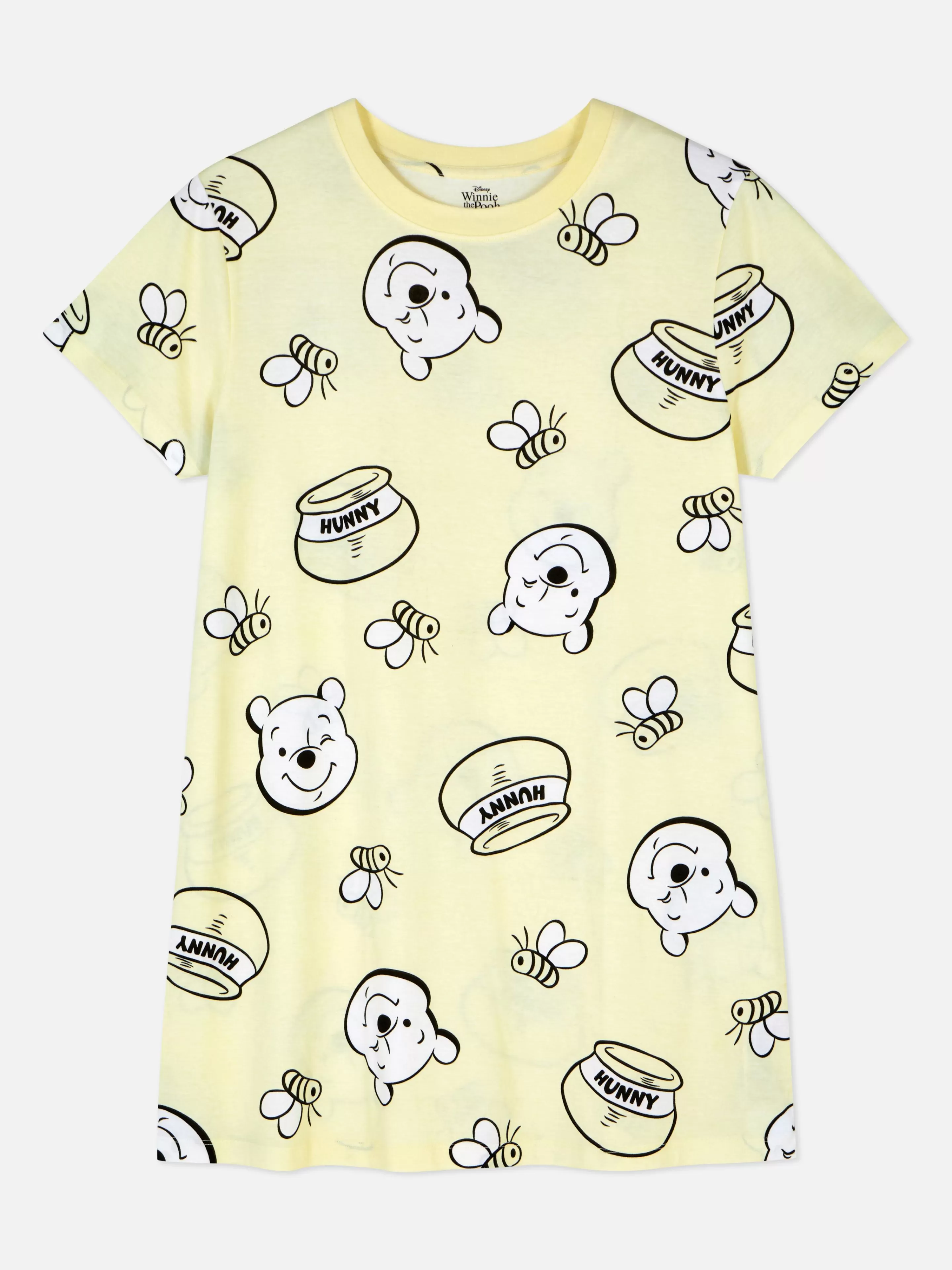 Camisas De Noite E Camisas De Dormir*Primark Camisa Noite Estampada Personagens Disney Limão