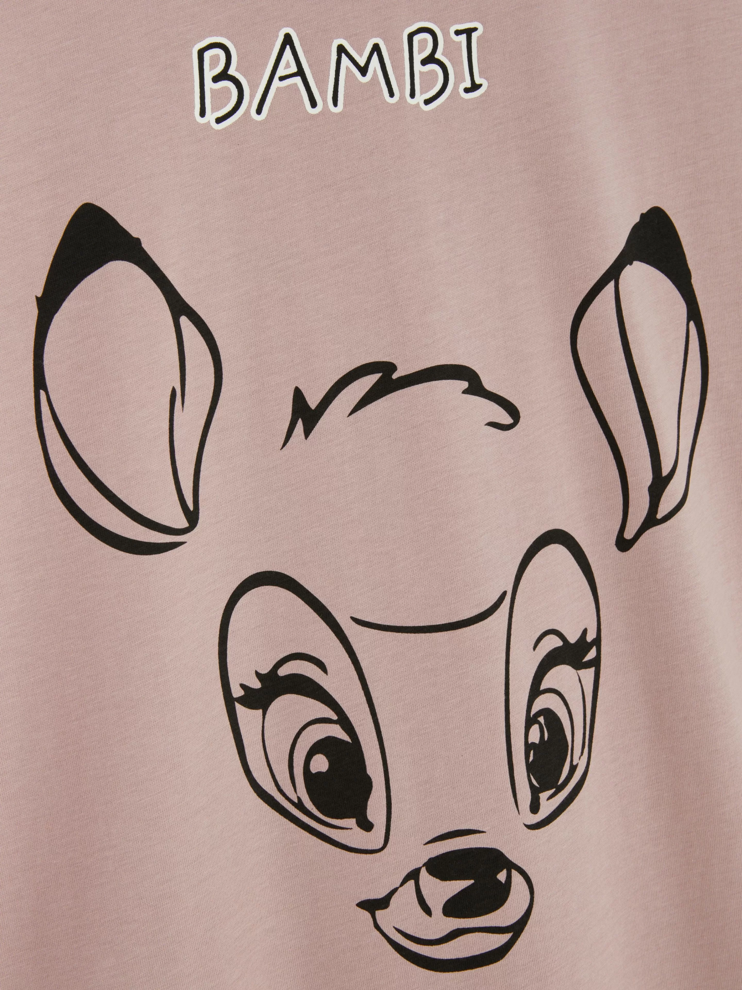 Camisas De Noite E Camisas De Dormir*Primark Camisa Noite Estampado Disney Bambi Café