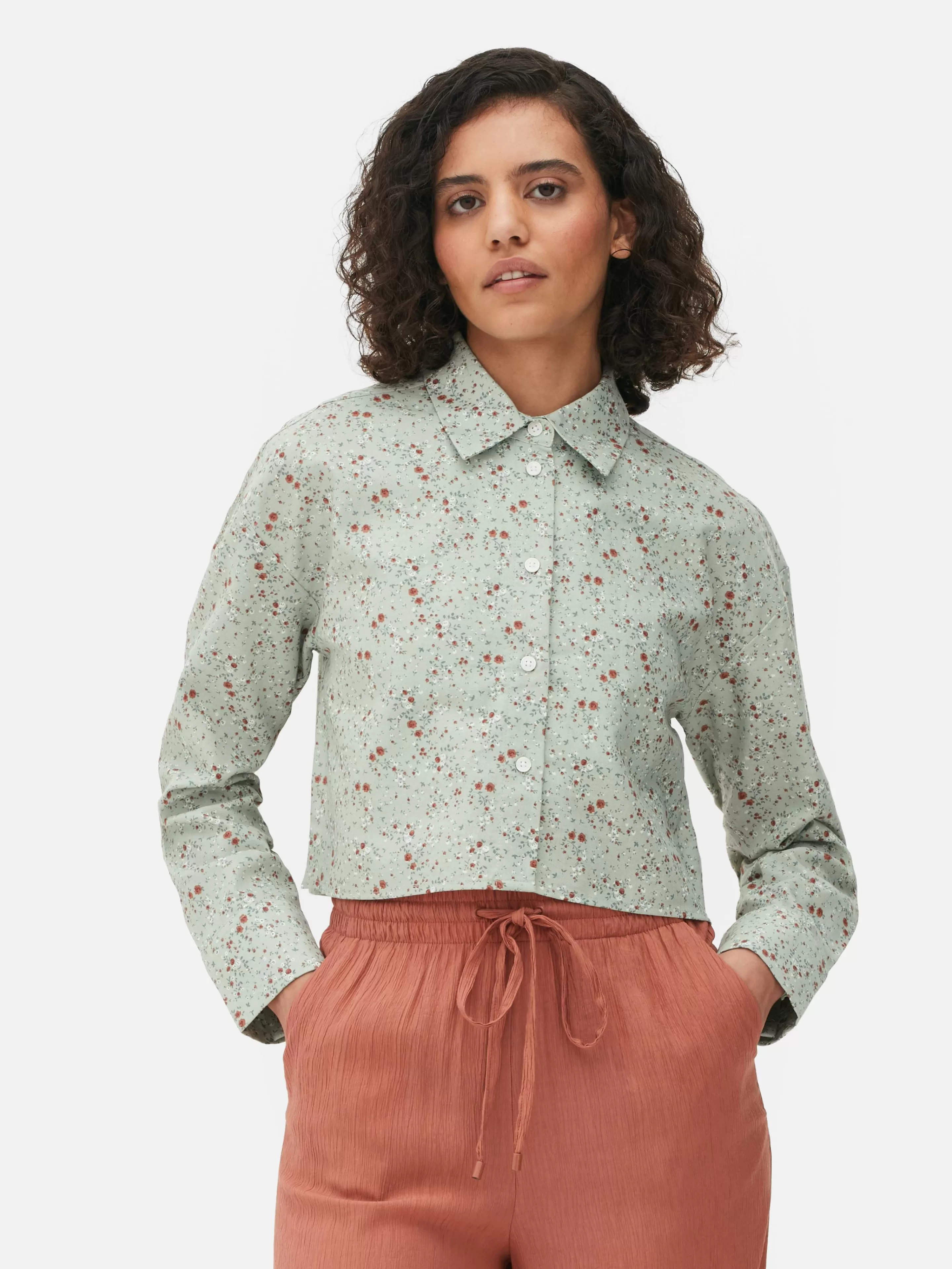 Camisas E Blusas*Primark Camisa Oxford Curta Multicolor