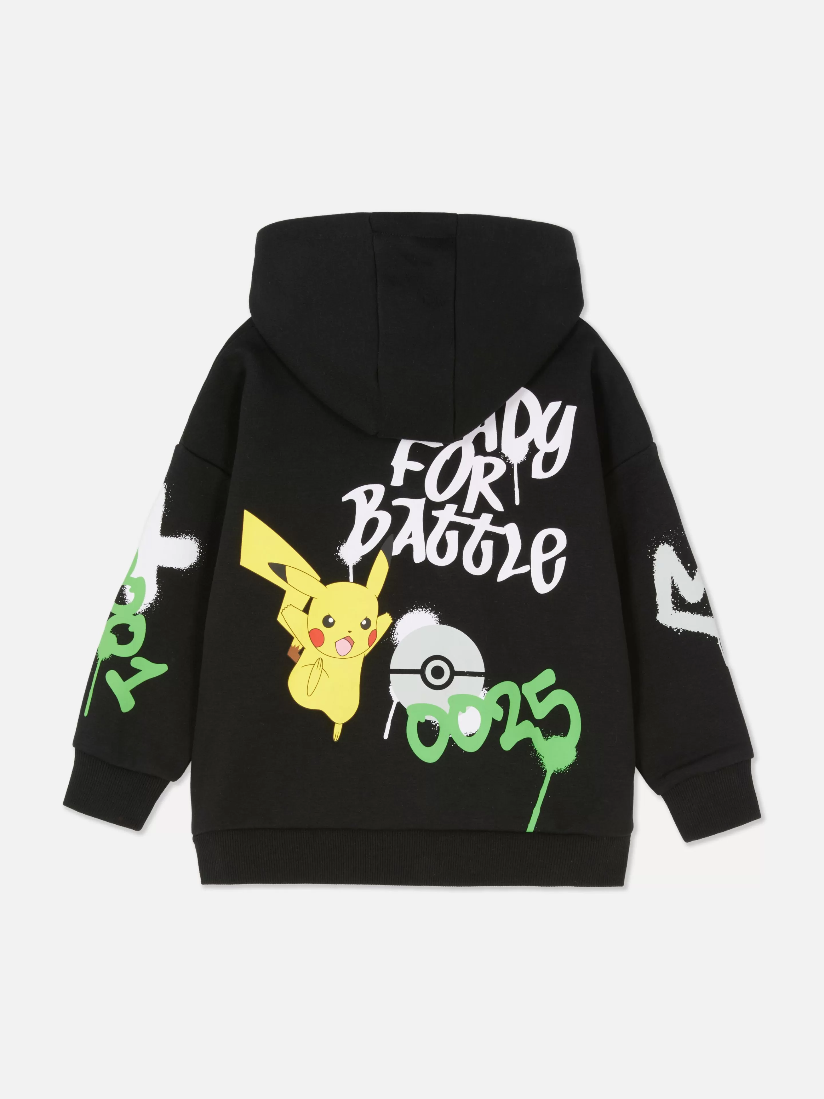 Camisolas Com E Sem Capuz*Primark Camisola Capuz Coordenada Pokémon Preto