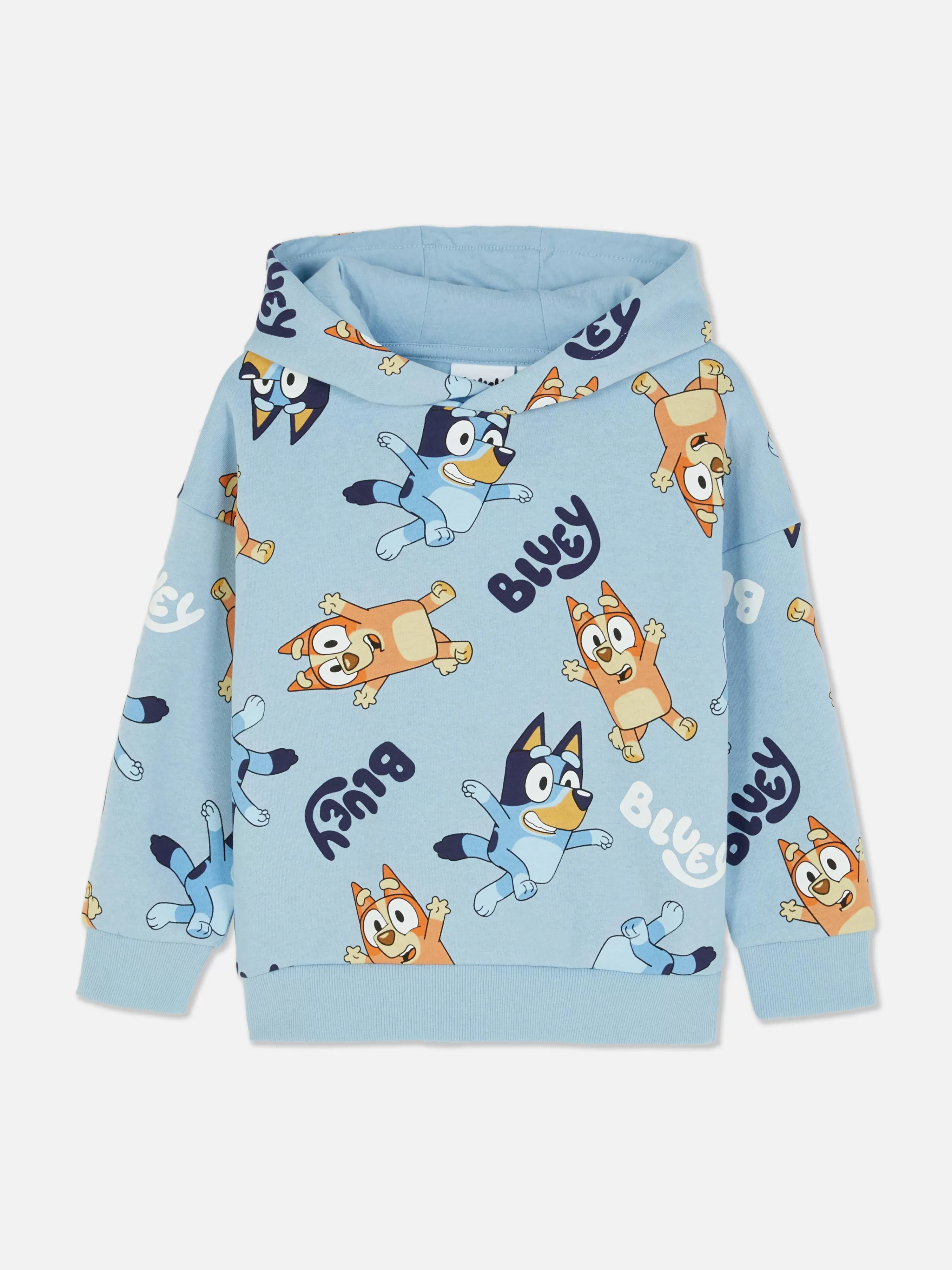 Camisolas Com E Sem Capuz*Primark Camisola Capuz Gráfica Bluey Azul