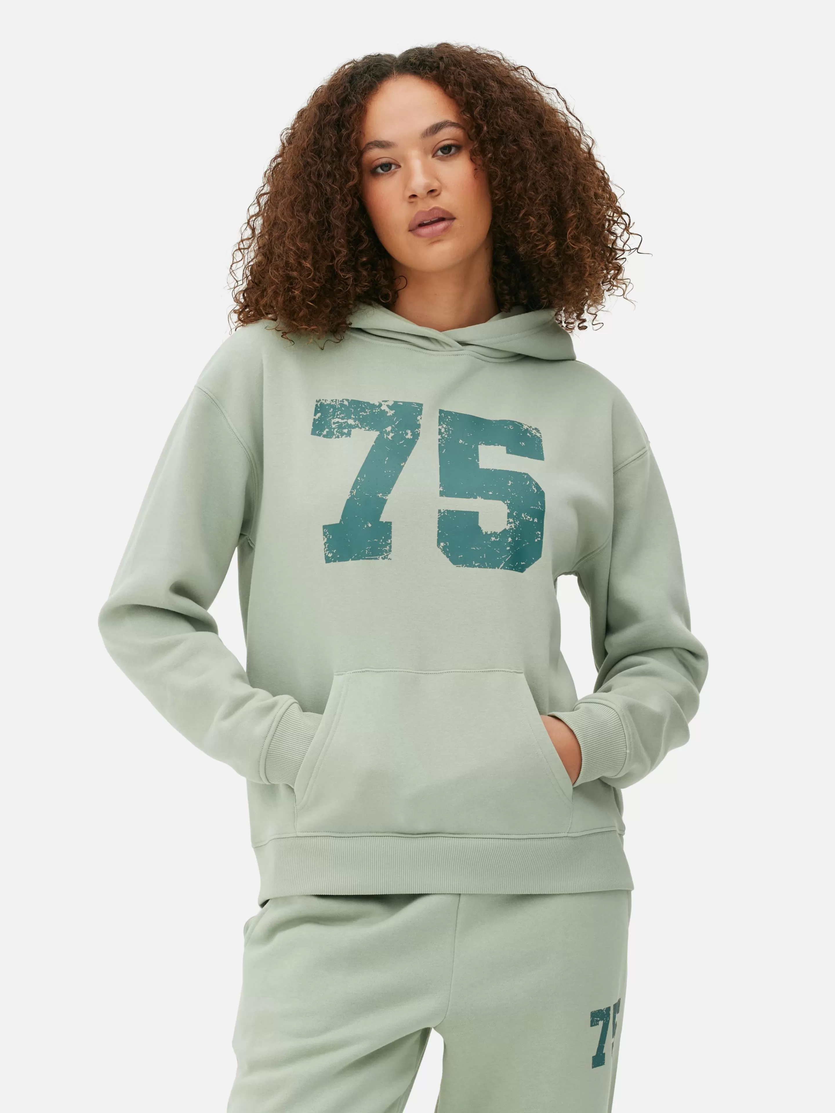 Camisolas Com E Sem Capuz*Primark Camisola Capuz Gráfica Conjunto Coordenado Verde