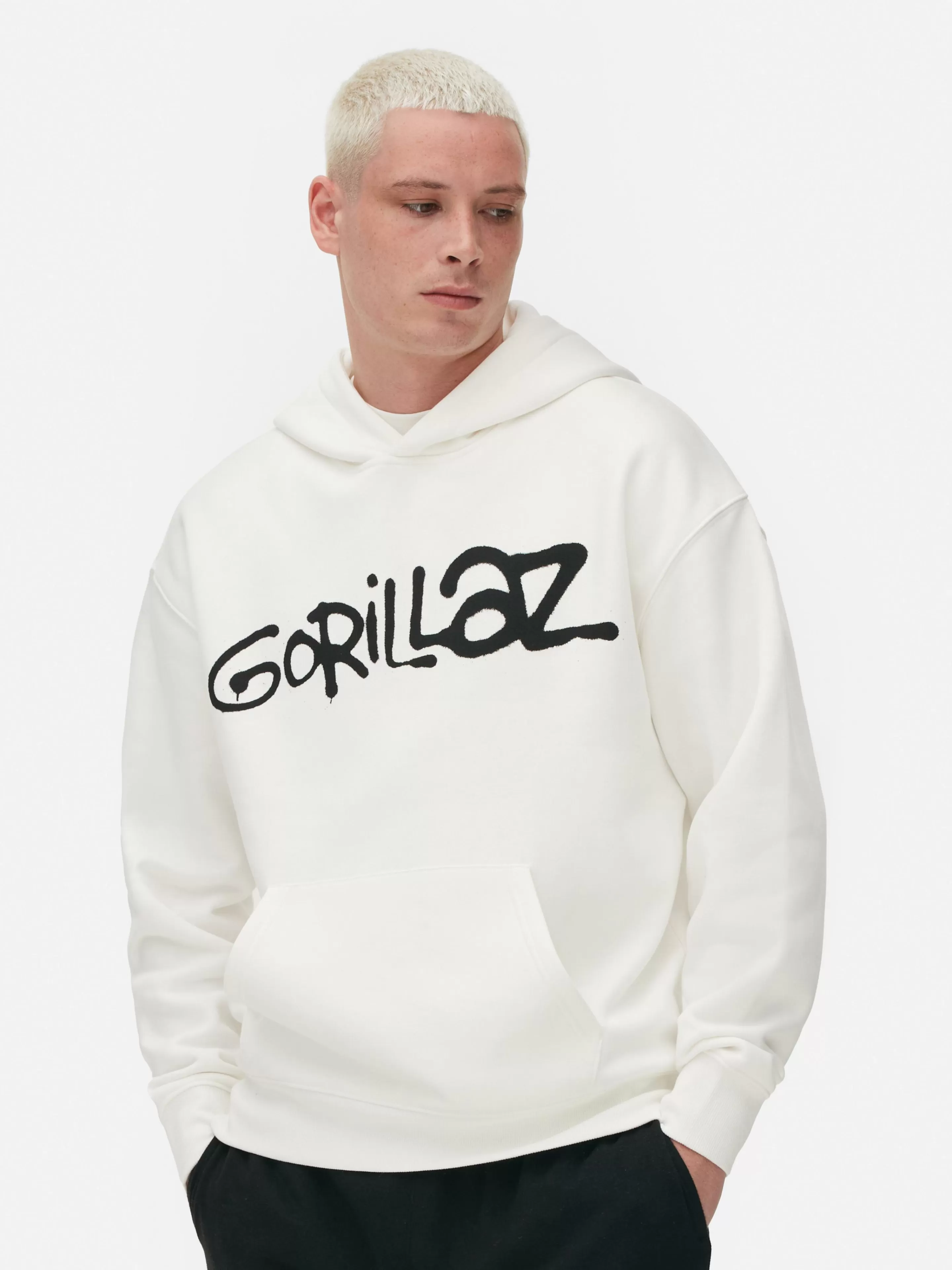 Camisolas E T-Shirts Com Estampado Gráfico | Camisolas Com E Sem Capuz*Primark Camisola Capuz Padrão Camuflado Gorillaz Cru