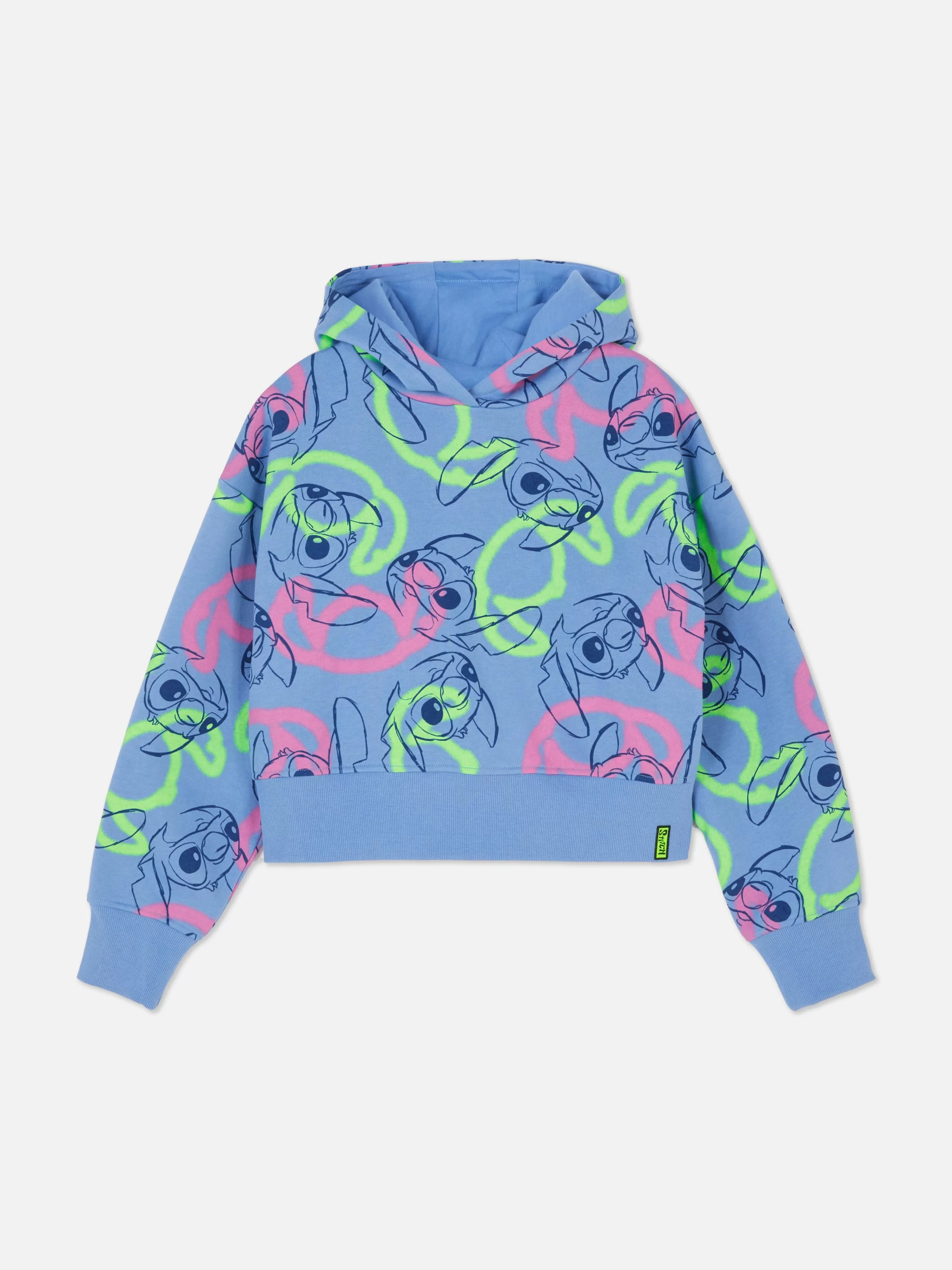 Camisolas Com E Sem Capuz*Primark Camisola Capuz Padrão Disney Stitch Azul