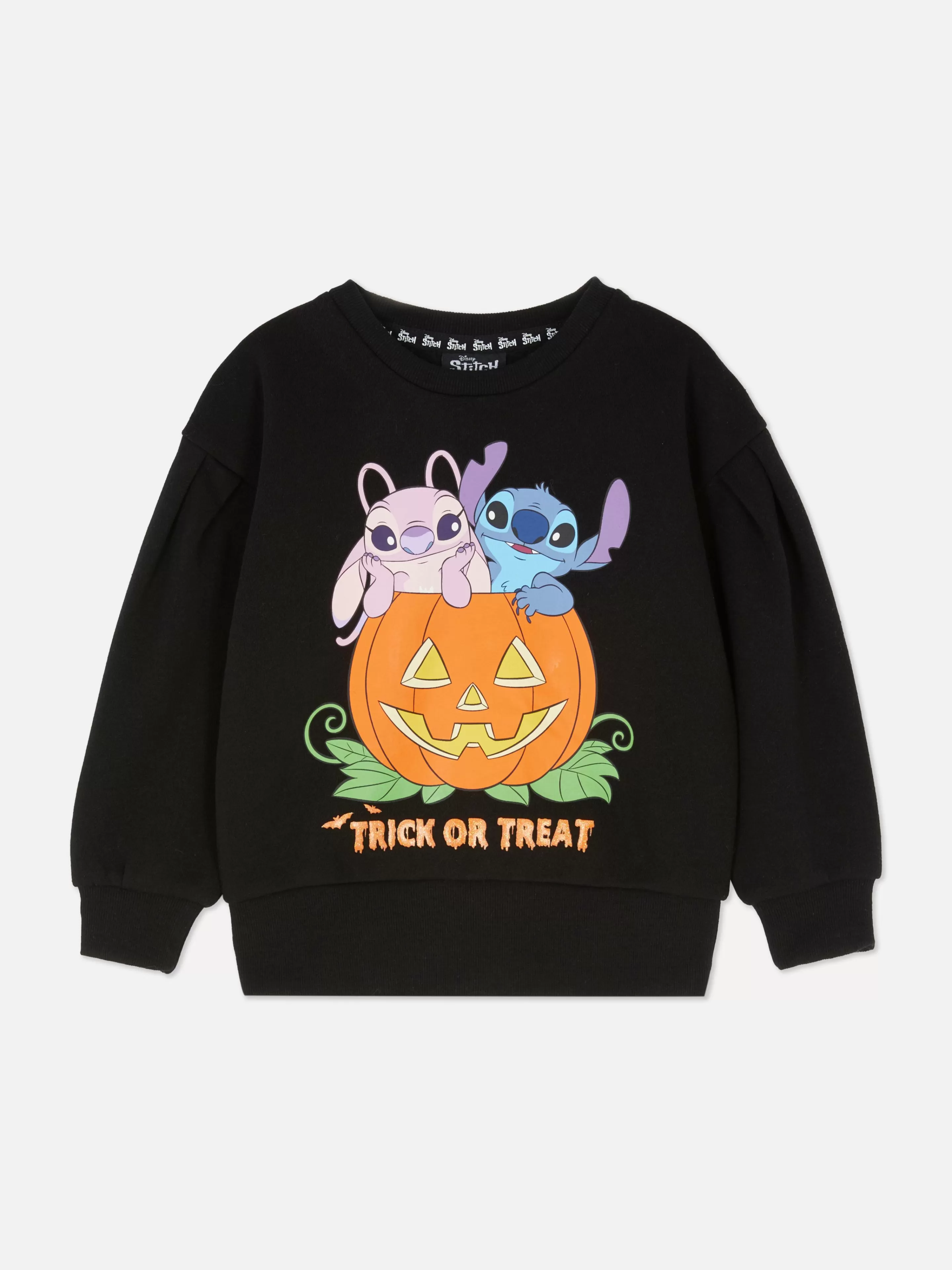 Camisolas Com E Sem Capuz*Primark Camisola Disney Stitch Halloween Preto