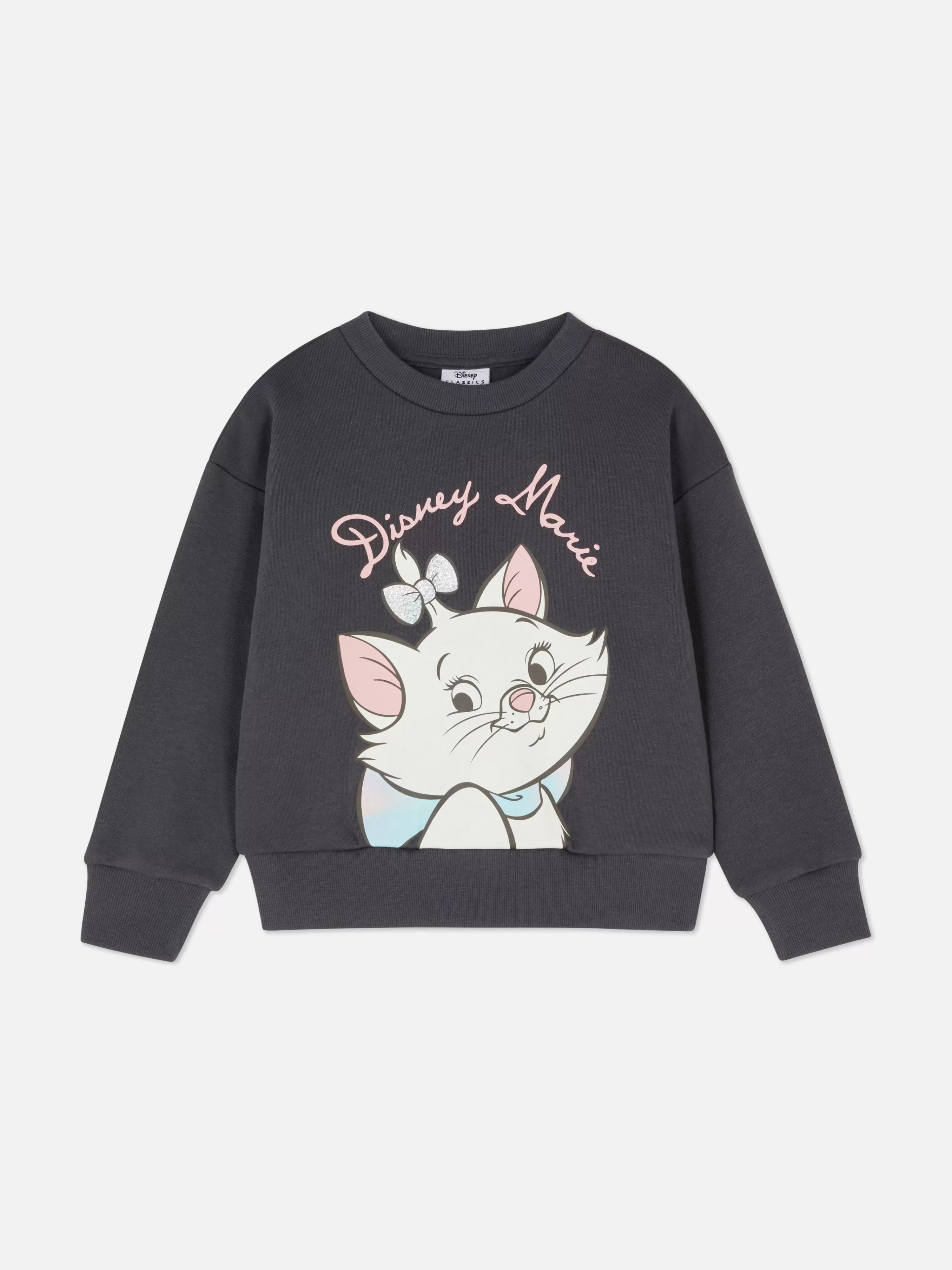 Camisolas Com E Sem Capuz*Primark Camisola Gola Redonda Disney Os Aristogatos Marie Carvão