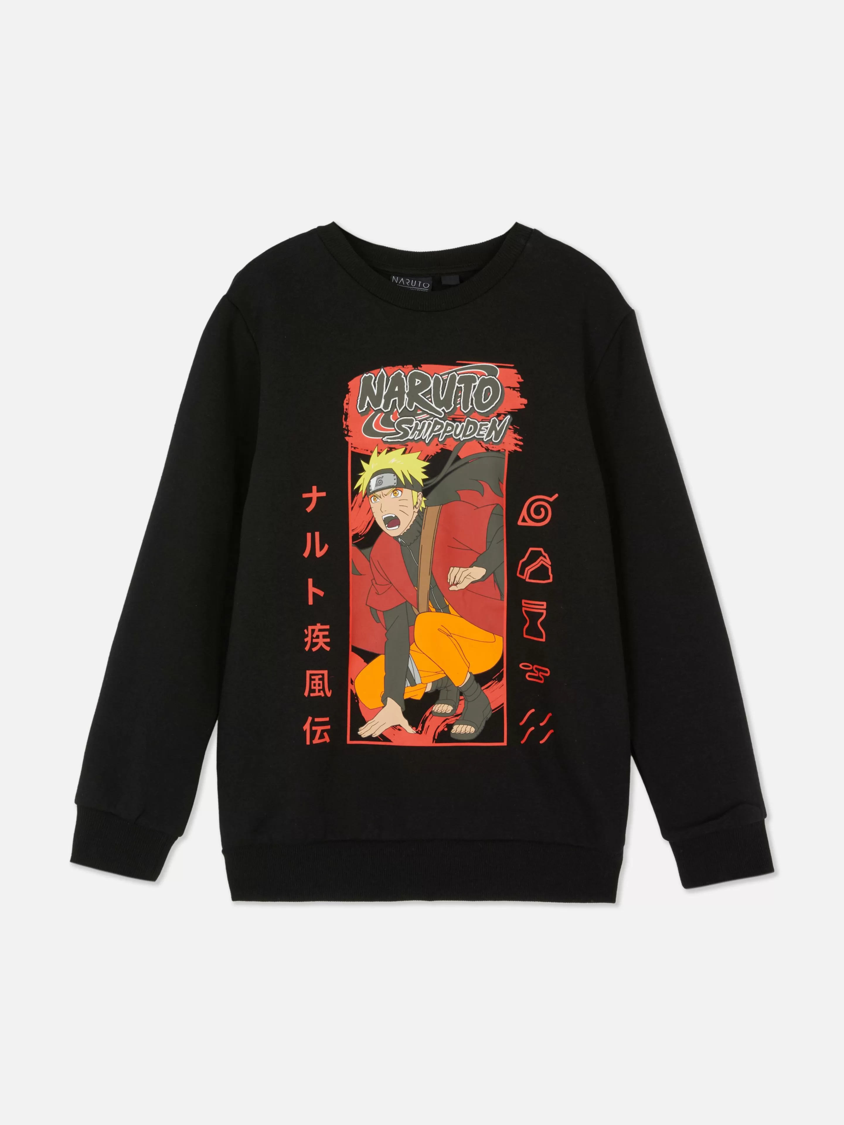 Camisolas Com E Sem Capuz*Primark Camisola Gráfica Naruto Preto