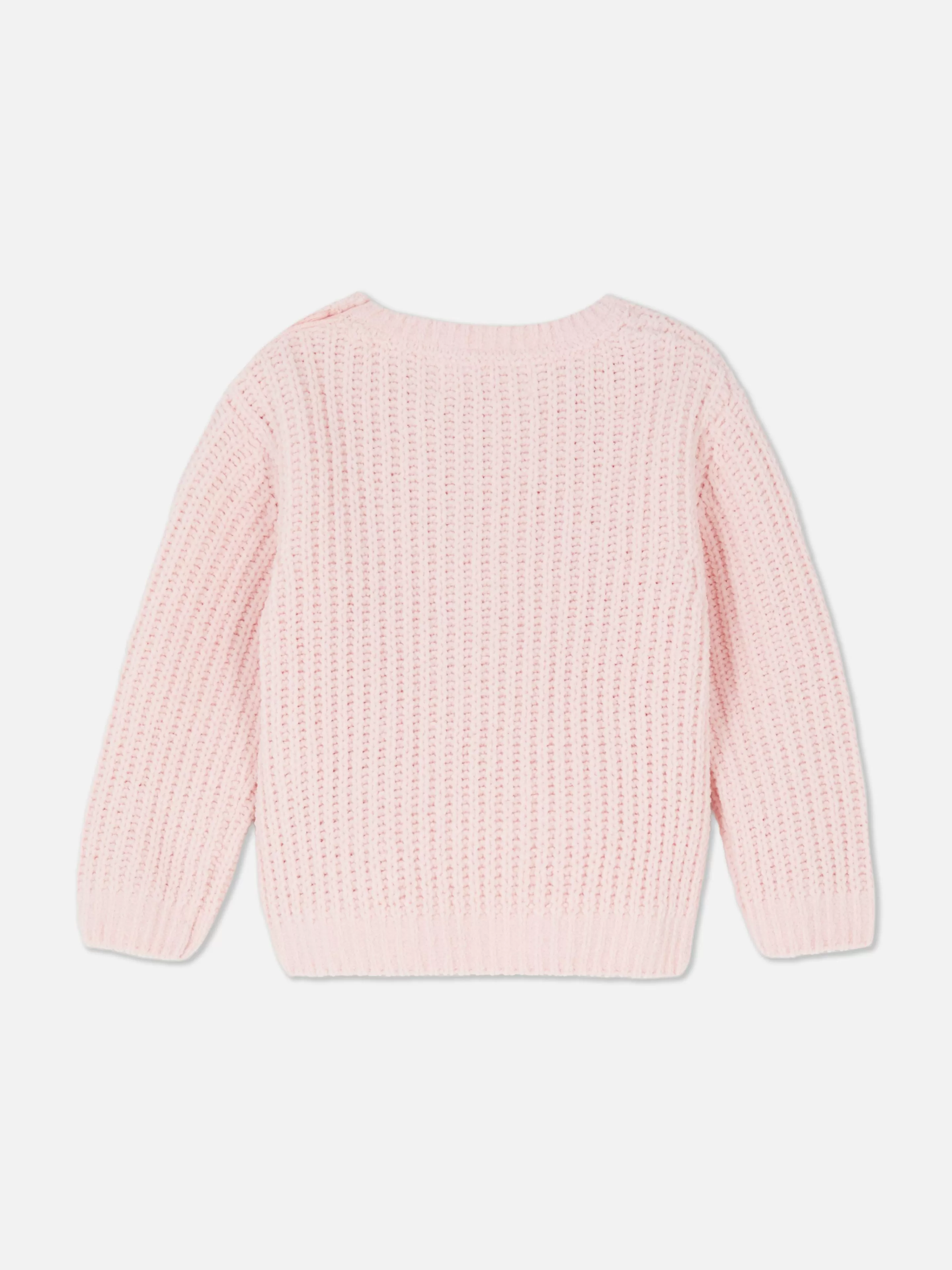 Camisolas E Casacos De Malha*Primark Camisola Malha Coração Cor-de-rosa