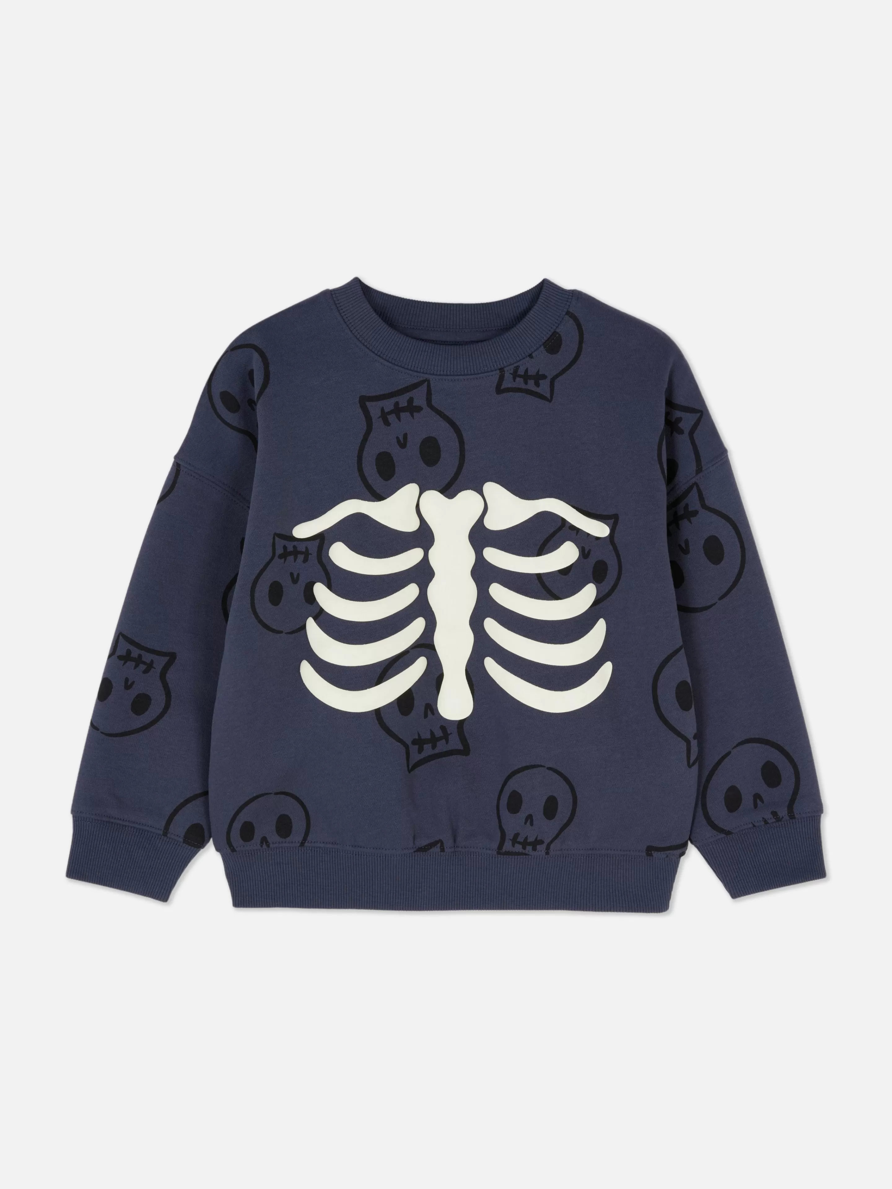 Camisolas Com E Sem Capuz*Primark Camisola Manga Comprida Halloween Cinzento